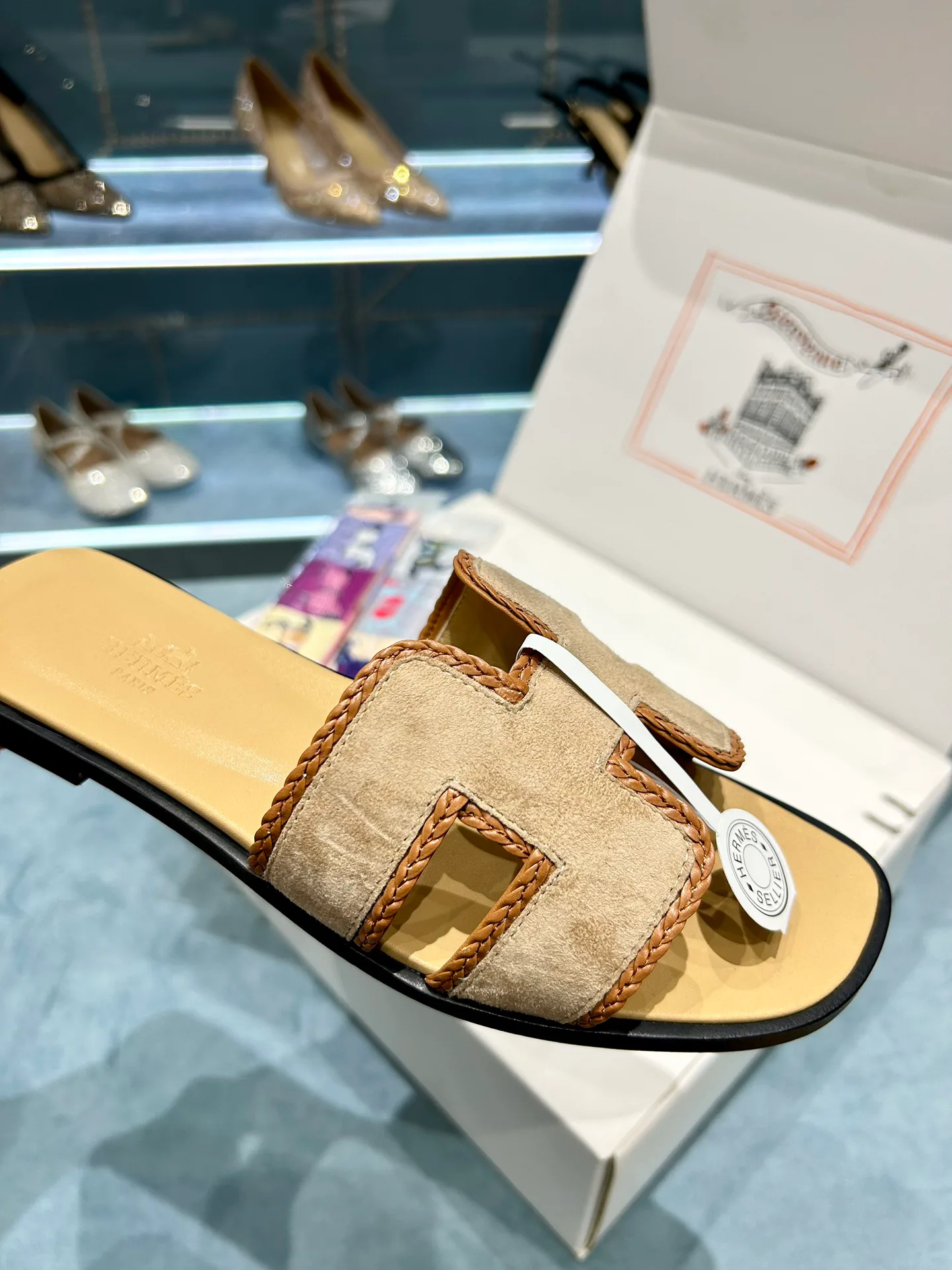 Шлепанцы Женские Hermes 9878133