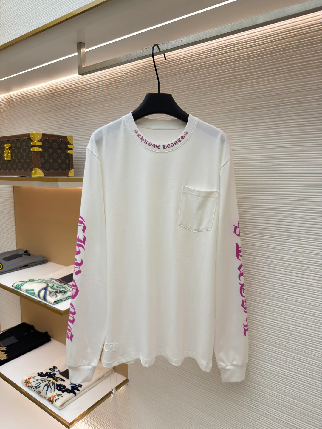 Лонгсливы Мужские Chrome Hearts 11399350