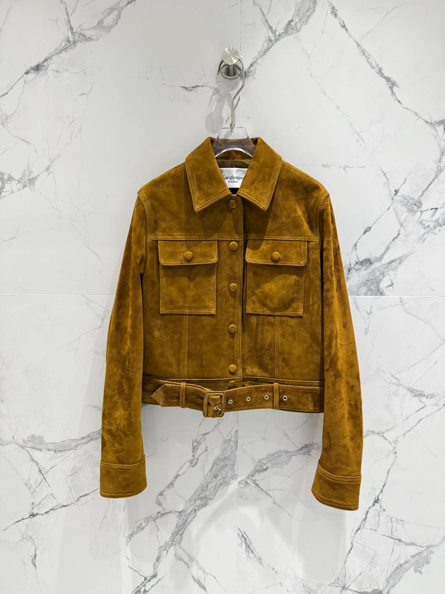 Кожаные Куртки И Дублёнки Женские Saint Laurent 10624720