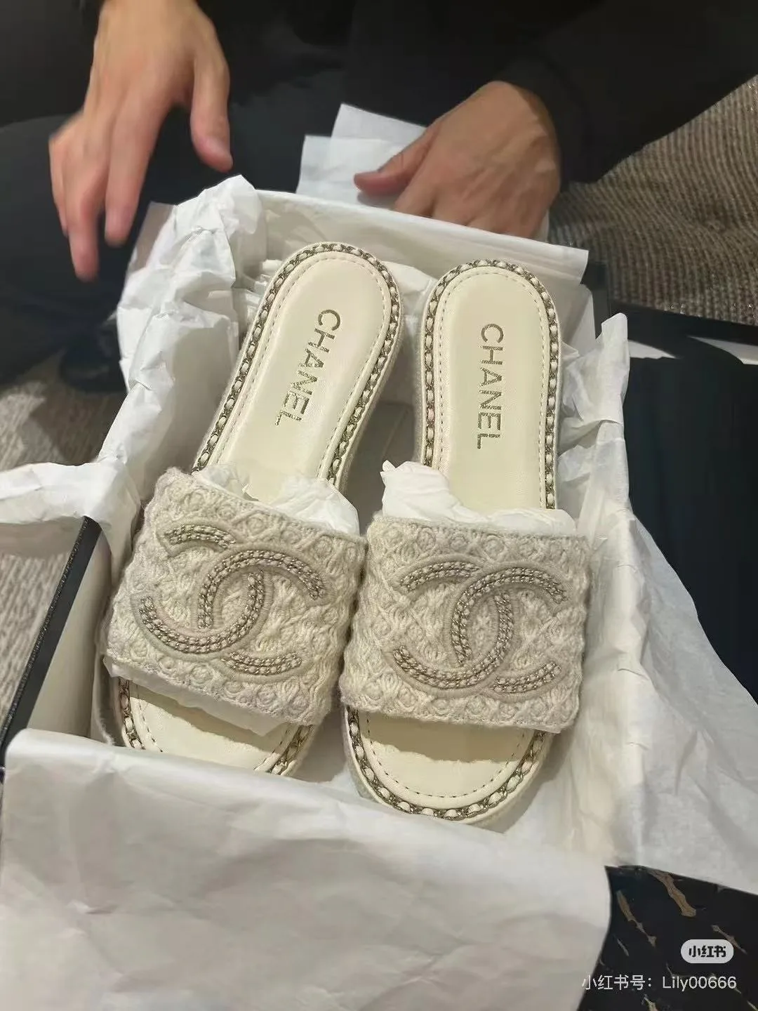 Шлепанцы Женские Chanel 7665