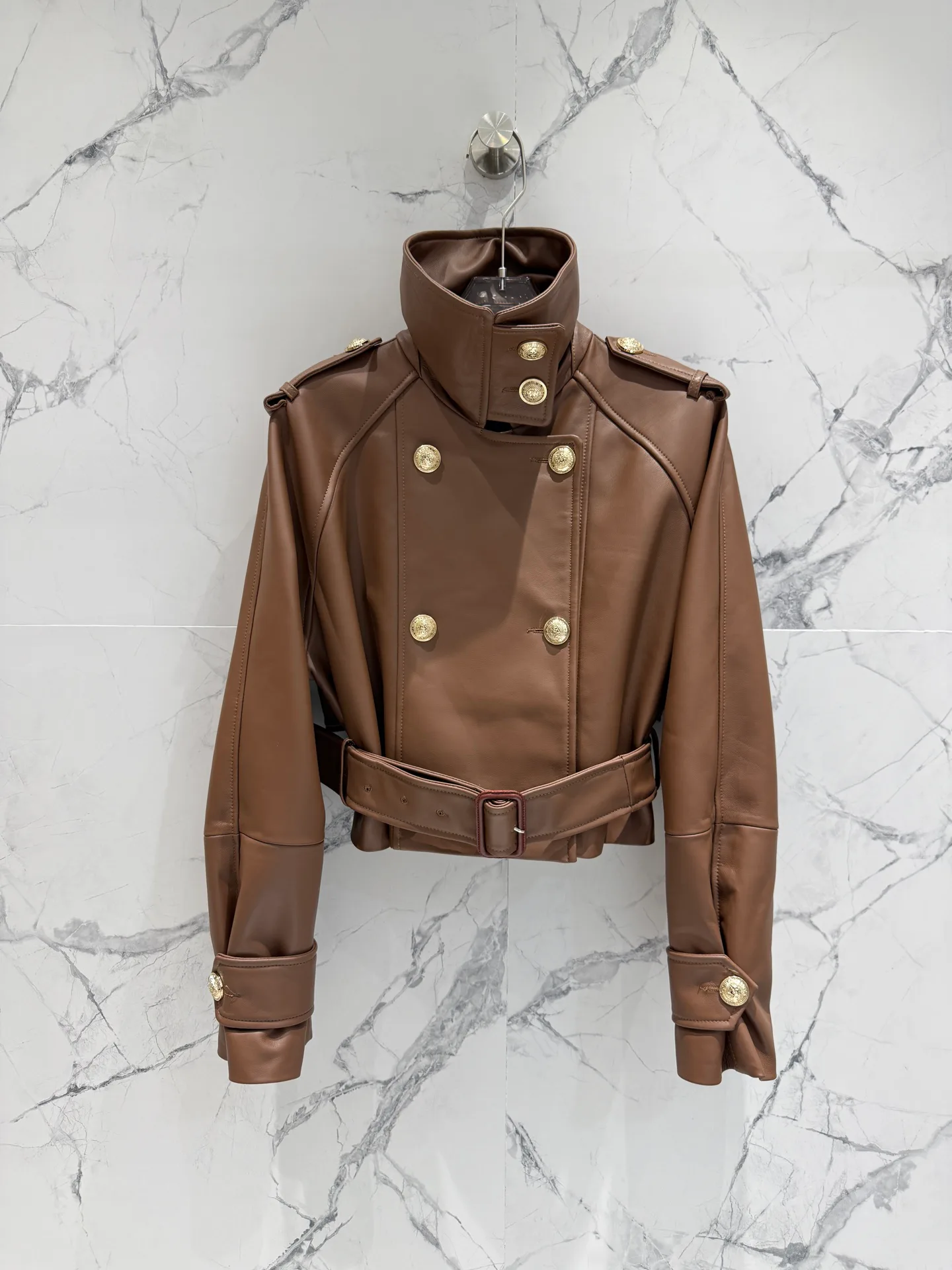 Кожаные Куртки И Дублёнки Женские Balmain 11700495