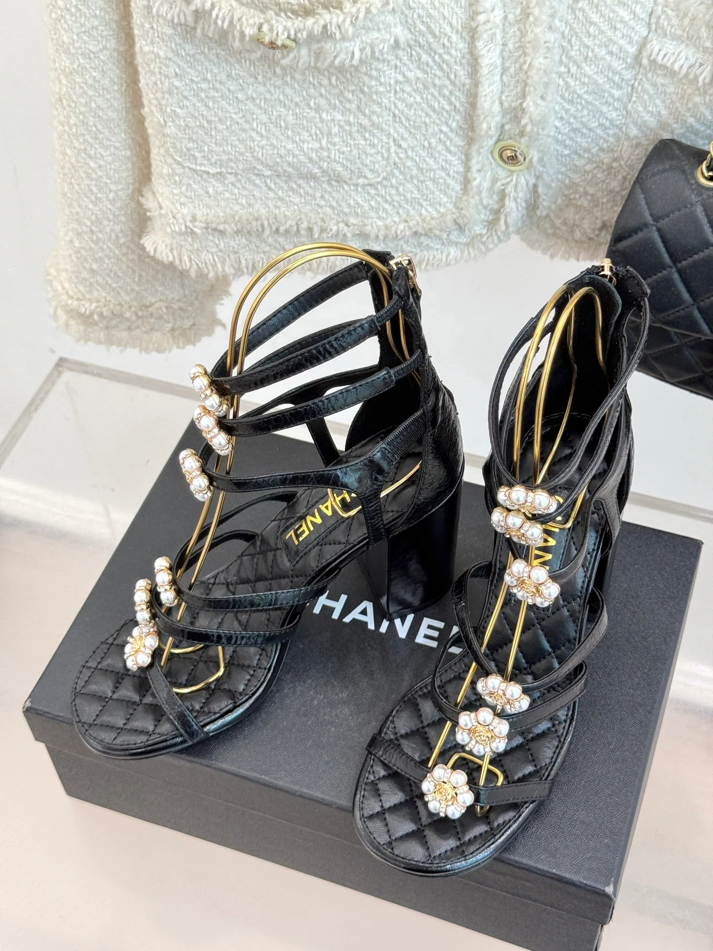 Босоножки Женские Chanel 1655304