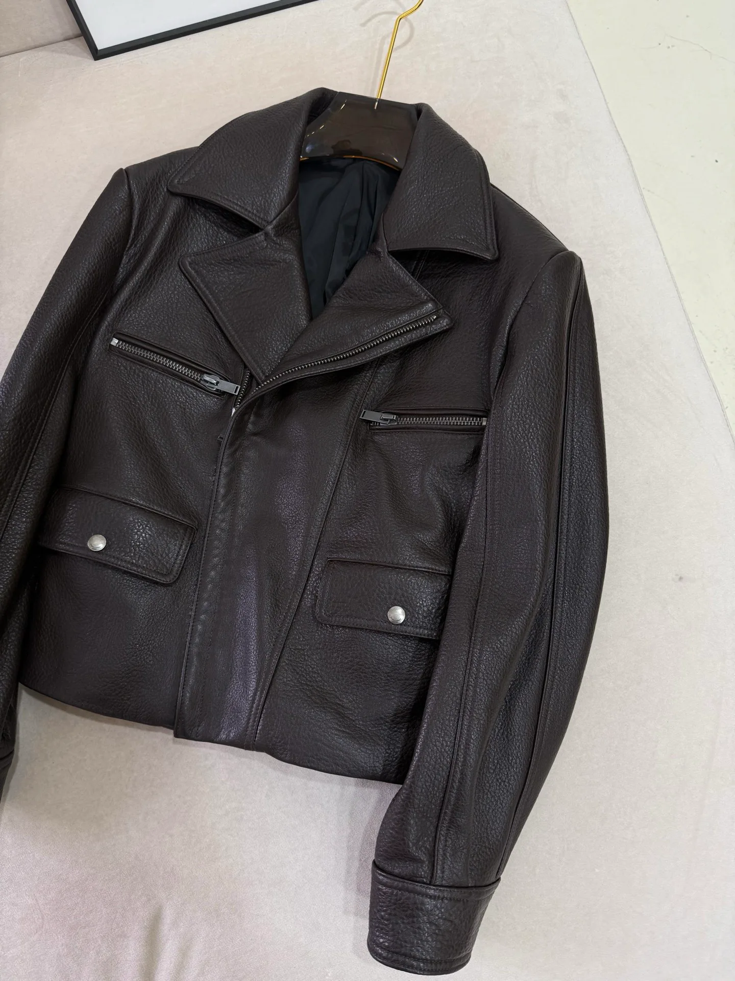 Кожаные Куртки И Дублёнки Женские Saint Laurent 18259824