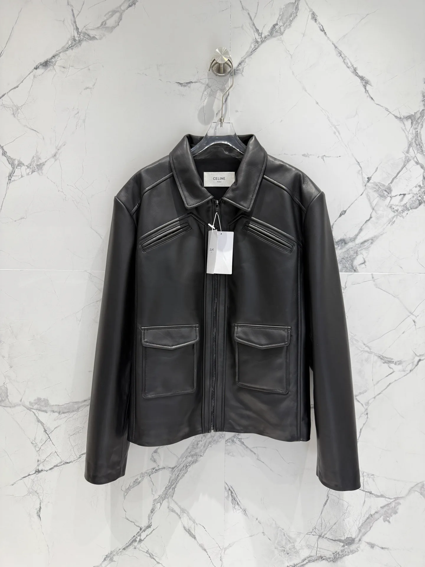 Кожаные Куртки И Дублёнки Женские Celine 11759328