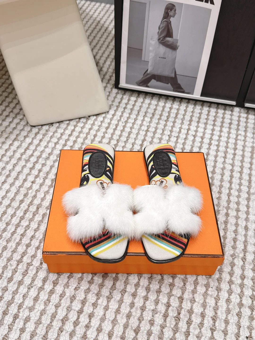 Тапочки Женские Hermes 12859263