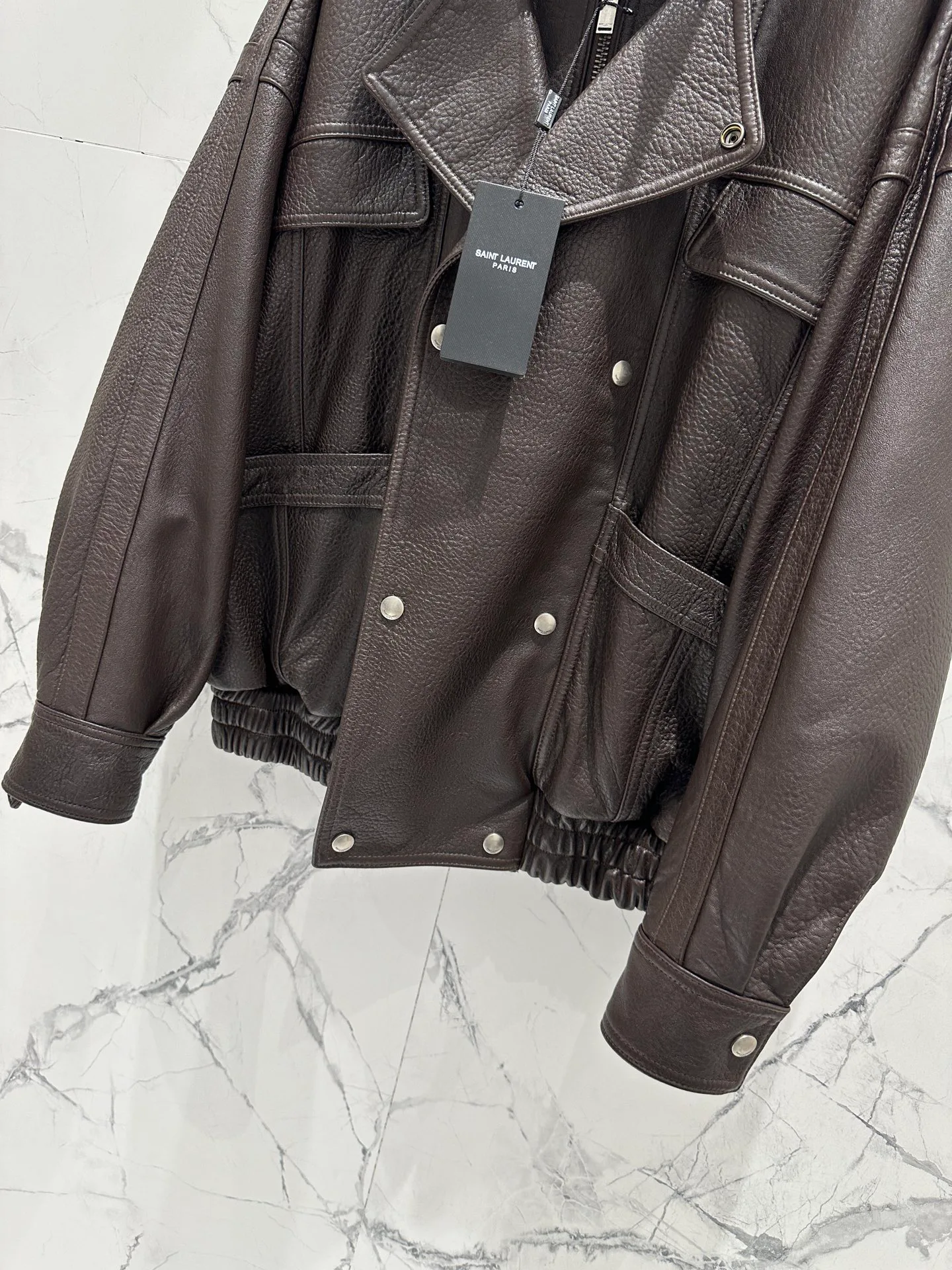 Кожаные Куртки И Дублёнки Женские Saint Laurent 11544763