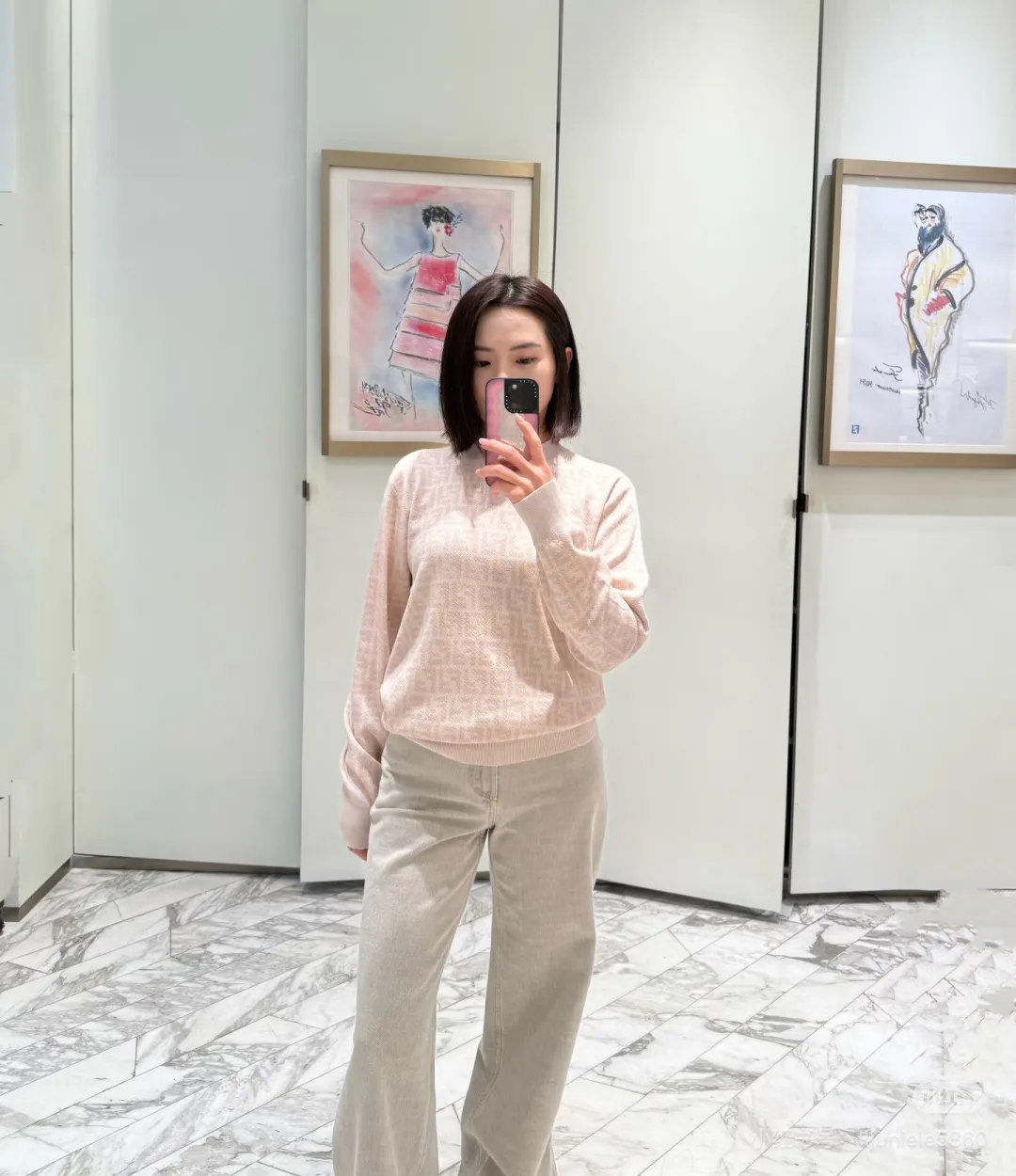 Лонгсливы Женские Fendi 5308281