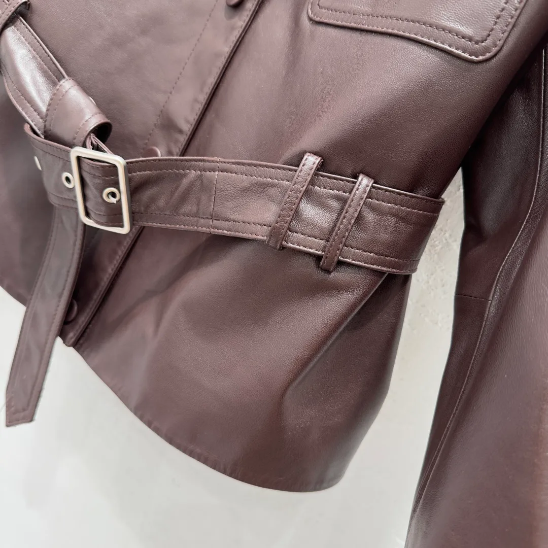 Кожаные Куртки И Дублёнки Женские Saint Laurent 5066099