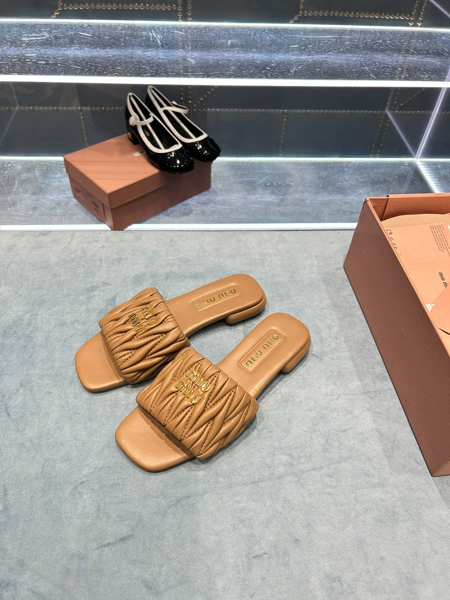 Шлепанцы Женские Miu Miu 33691