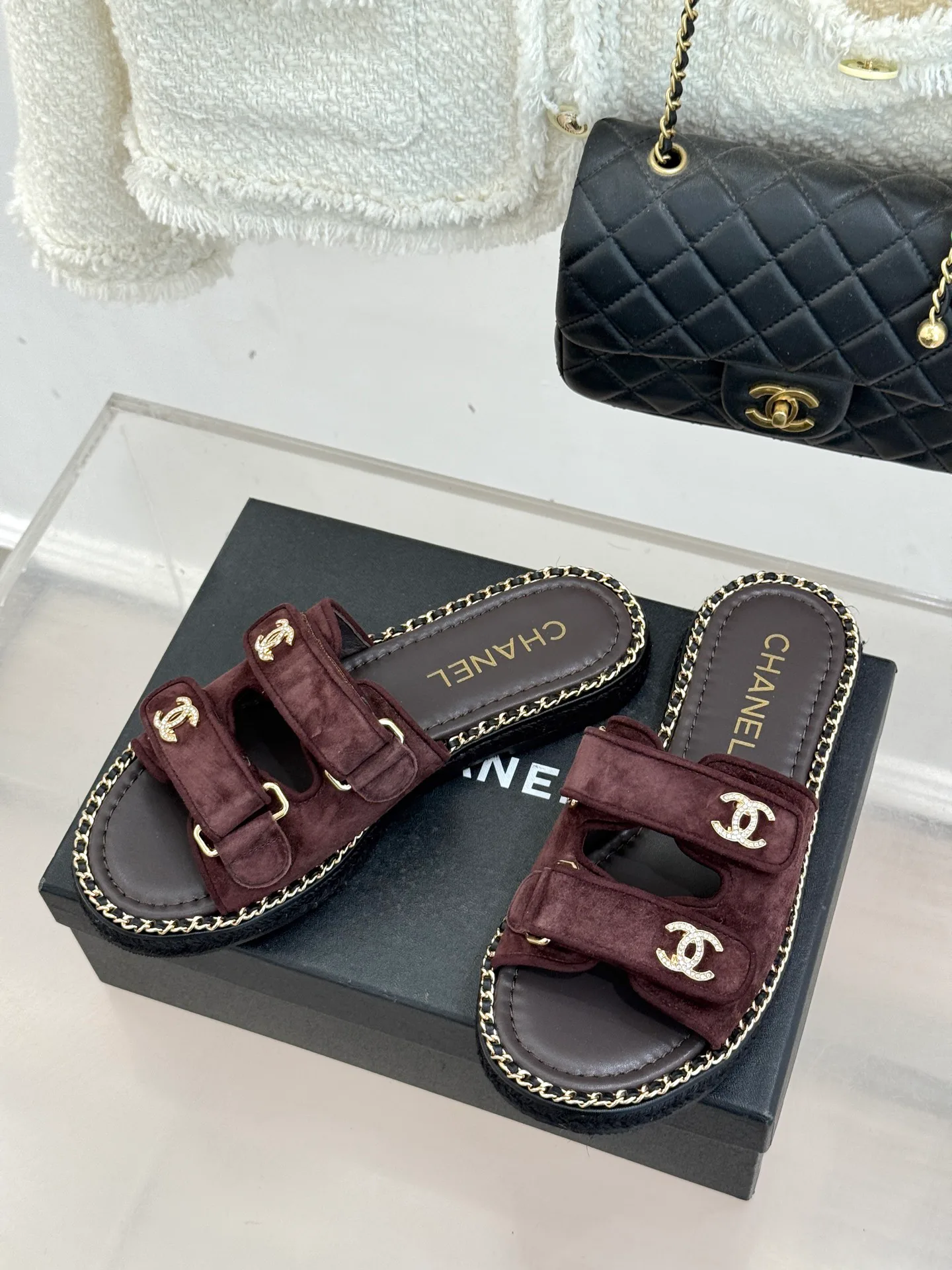 Шлепанцы Женские Chanel 1885764