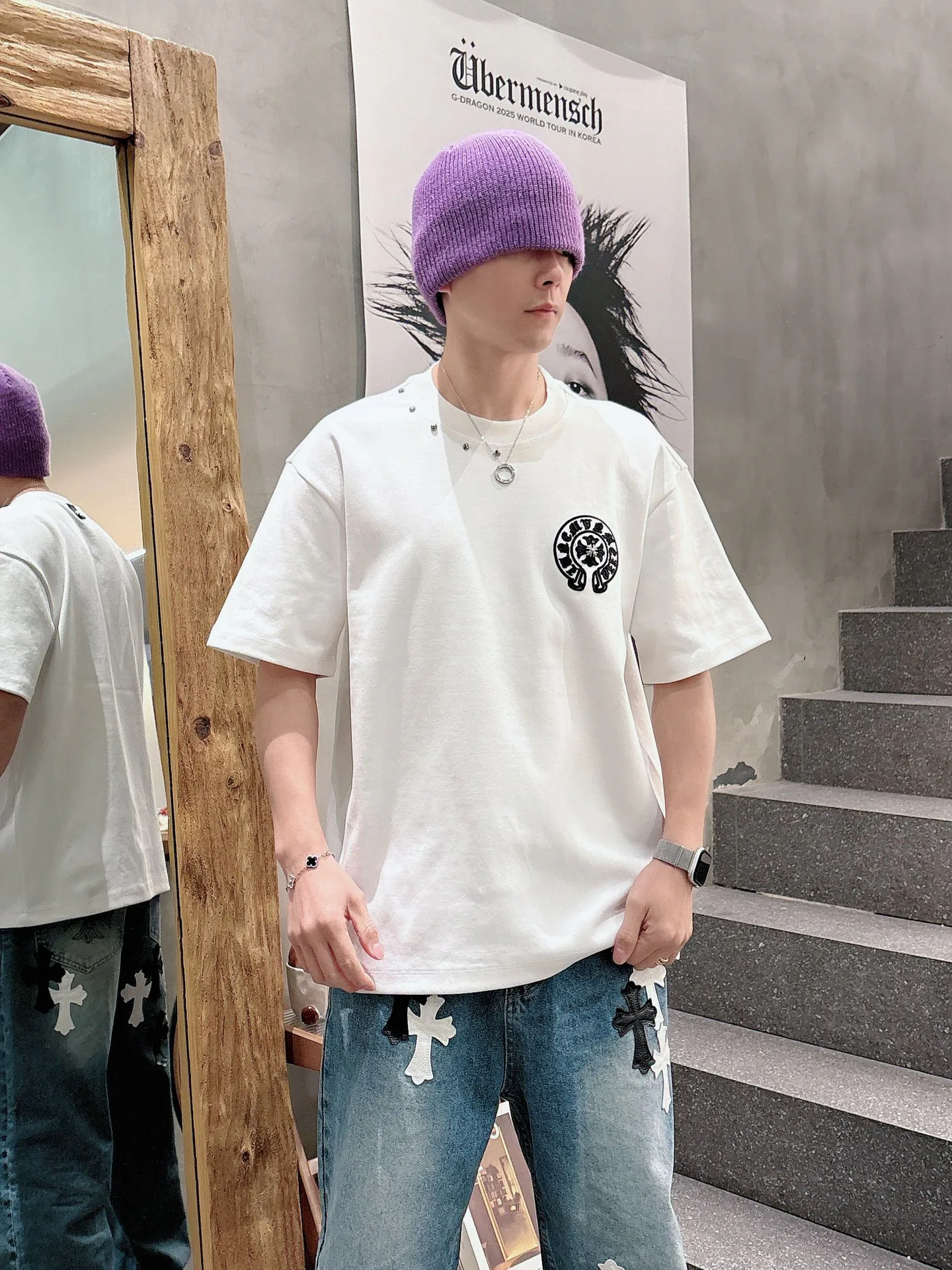 Джинсы Мужские Chrome Hearts 787609