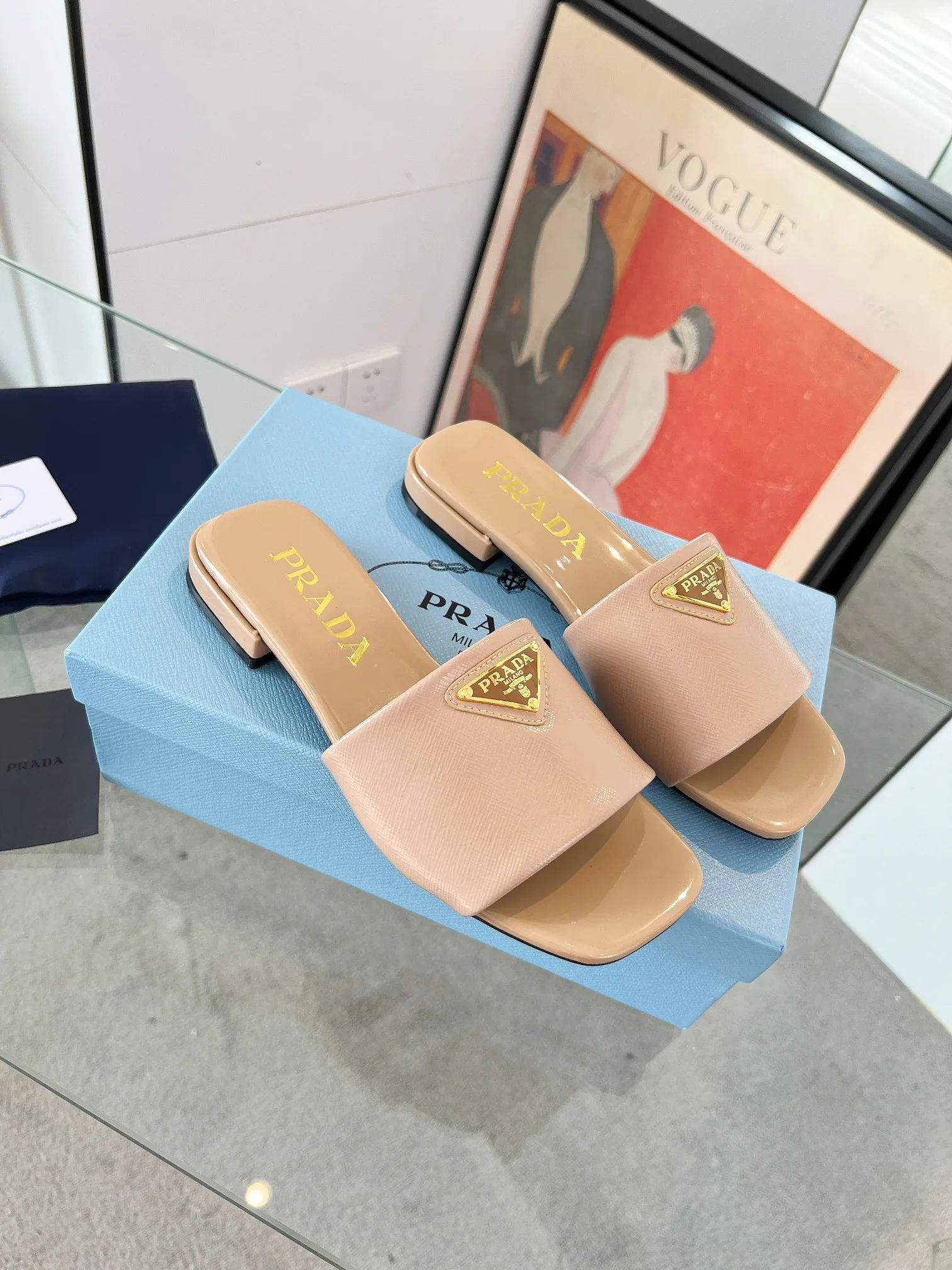 Шлепанцы Женские Prada 11386443