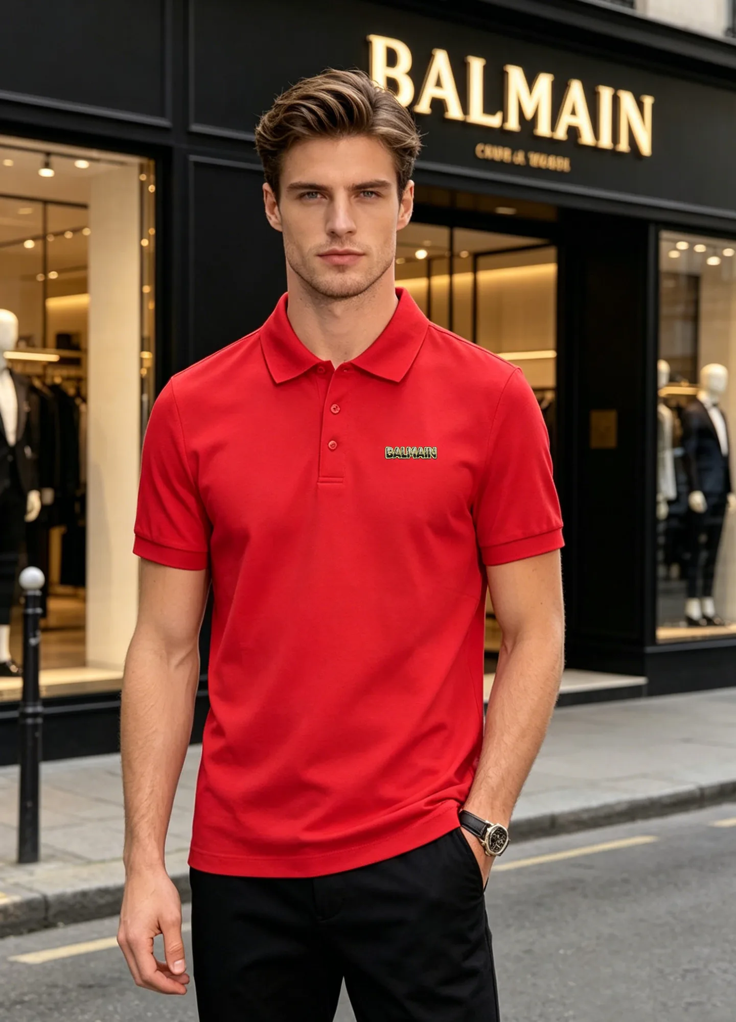 Рубашки Мужские Balmain 17099797