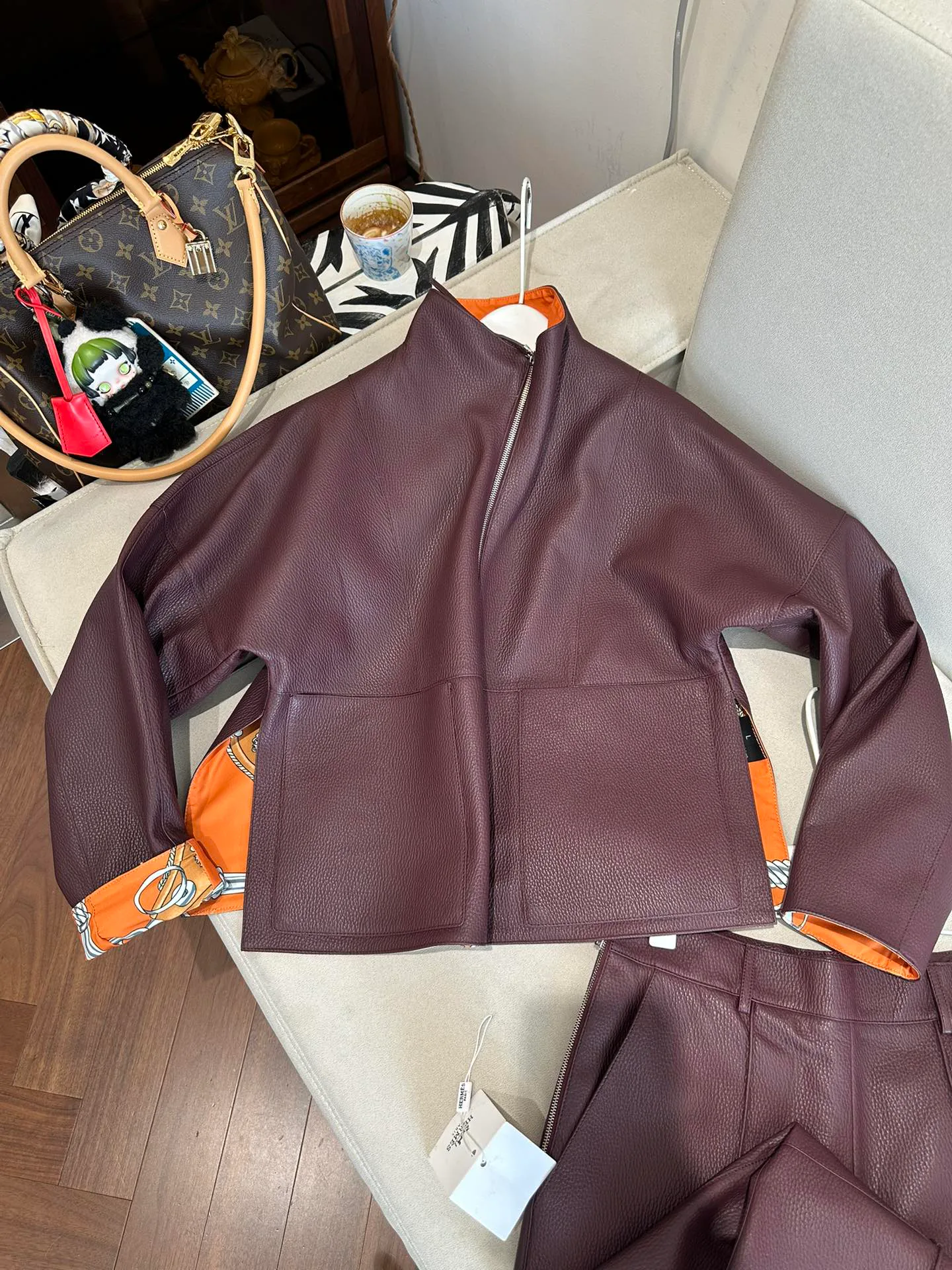 Кожаные Куртки И Дублёнки Женские Hermes 11460724