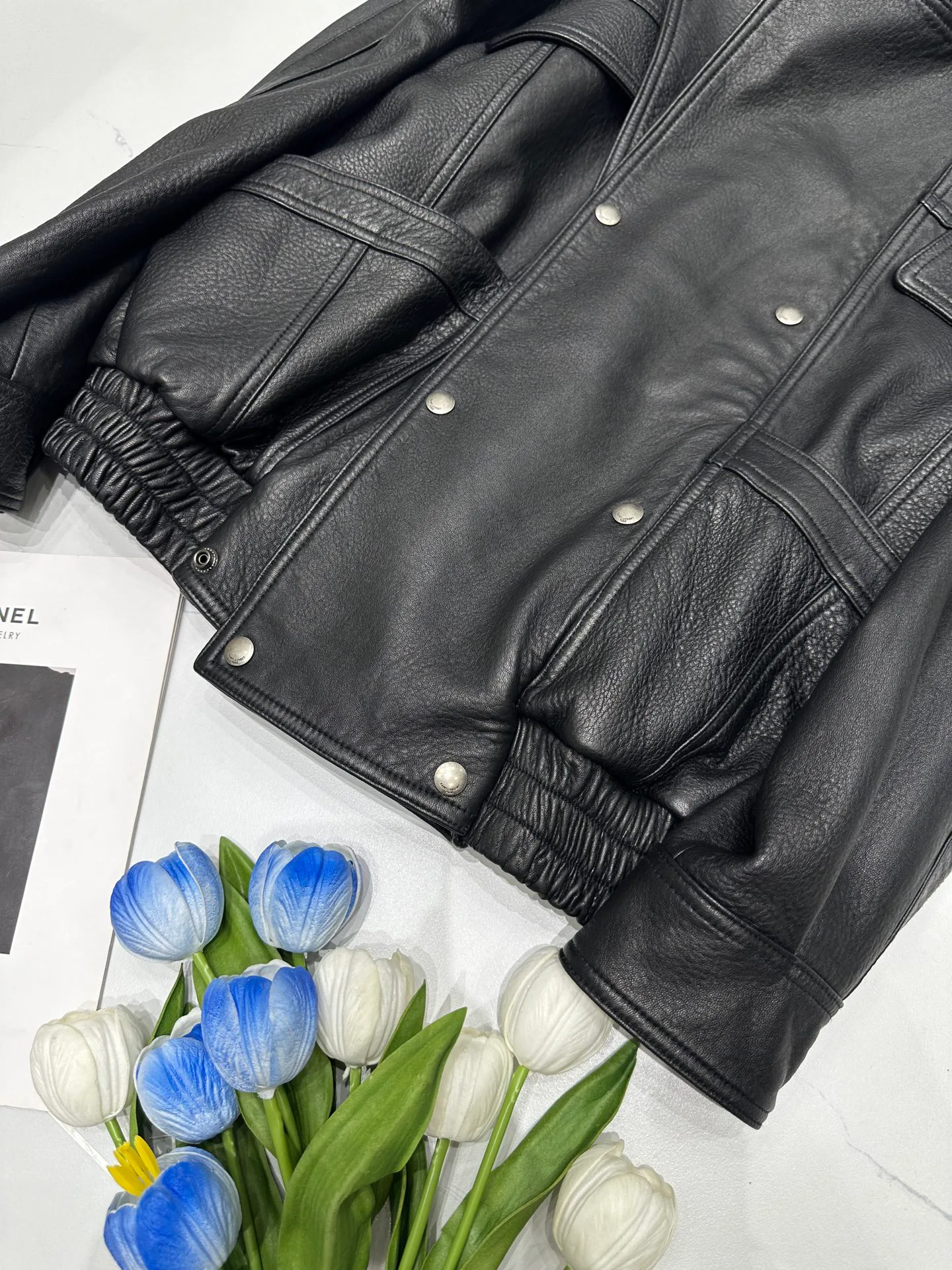 Кожаные Куртки И Дублёнки Женские Saint Laurent 11544766