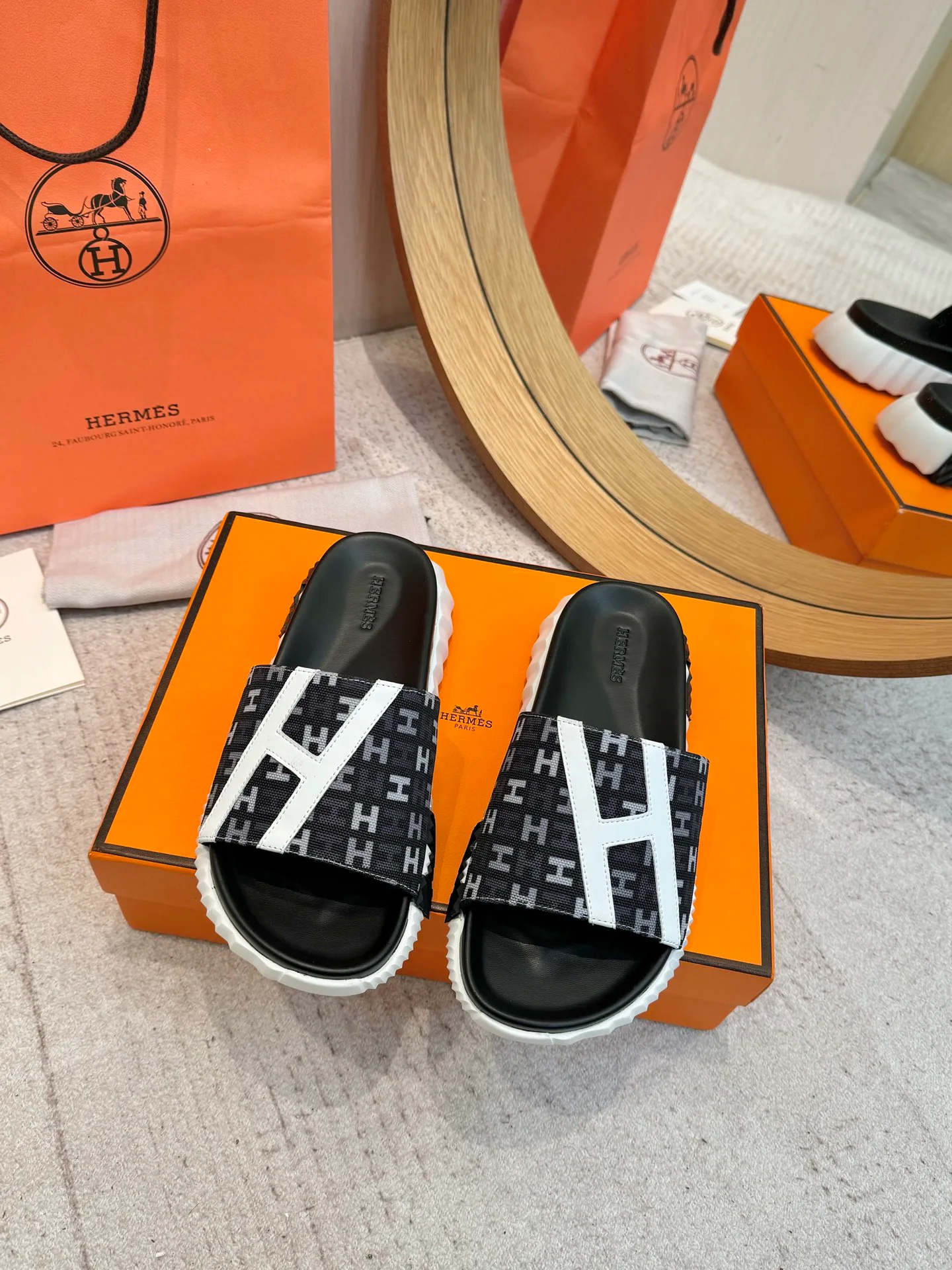 Шлепанцы Женские Hermes 34889