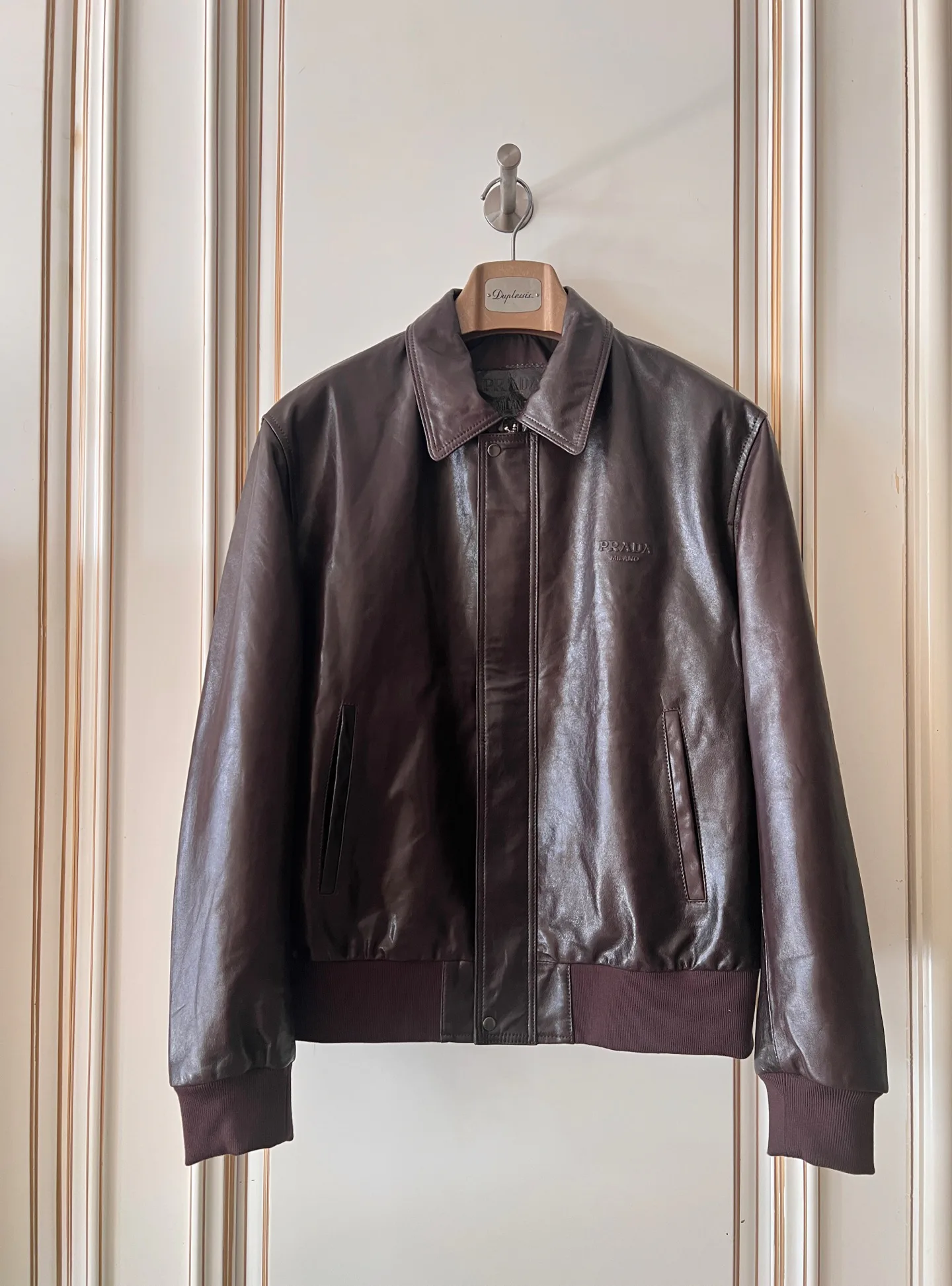 Кожаные Куртки И Дублёнки Женские Prada 18409020