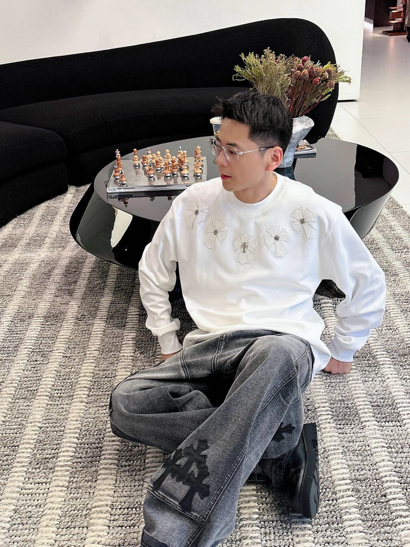 Свитшоты И Худи Мужские Chrome Hearts 787547