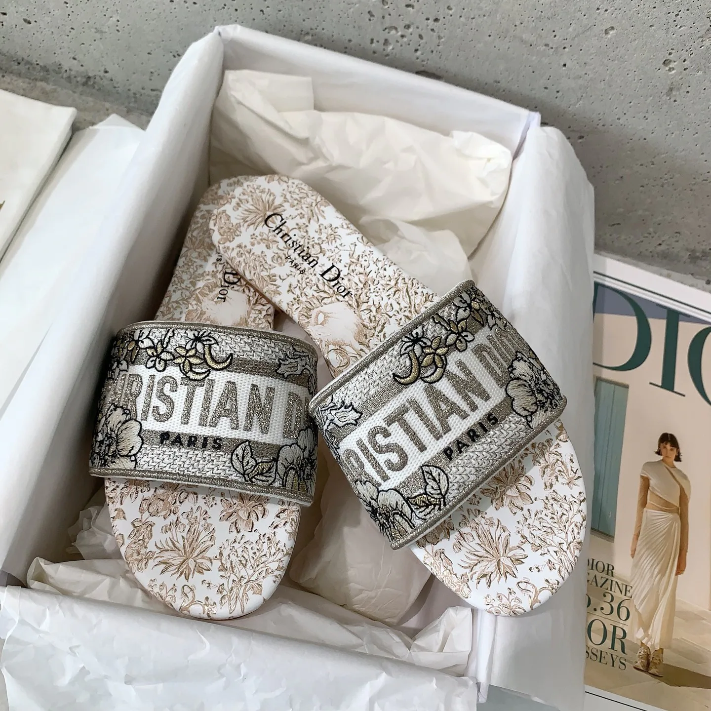 Шлепанцы Женские Christian Dior 32690