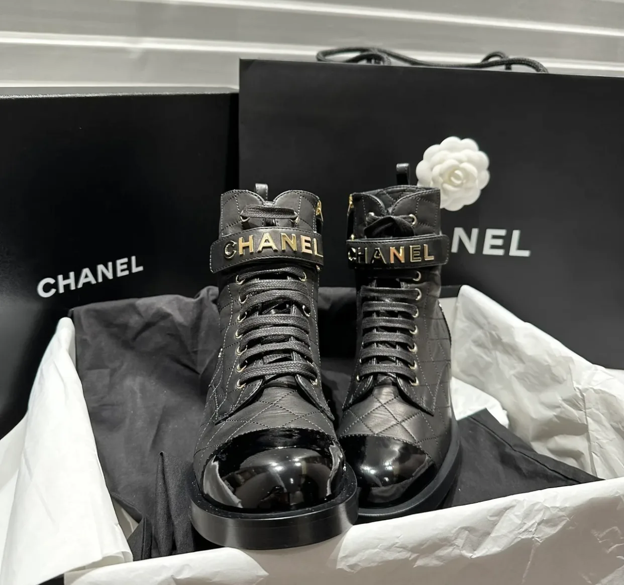 Ботинки Женские Chanel 3781729