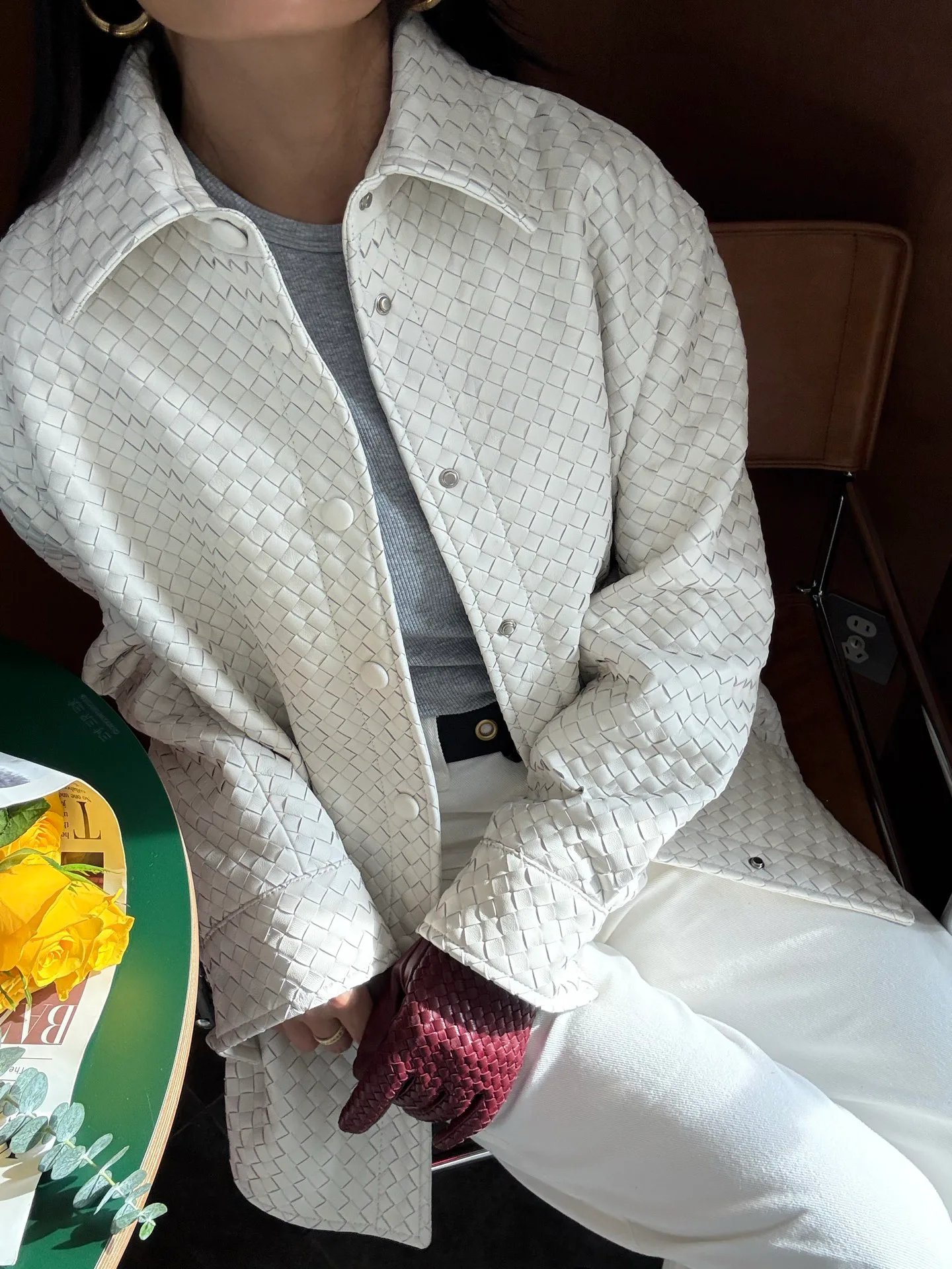 Кожаные Куртки И Дублёнки Женские Bottega Veneta 1882969