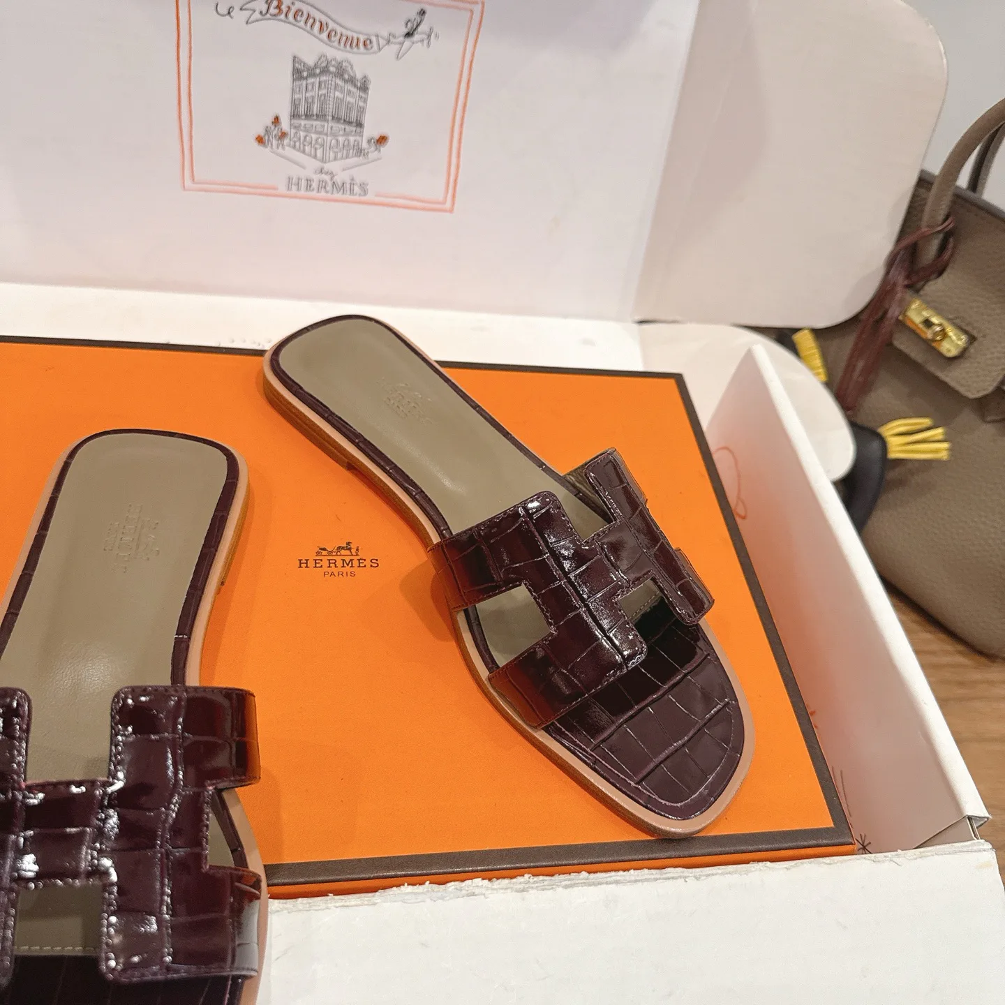 Шлепанцы Женские Hermes 1223564