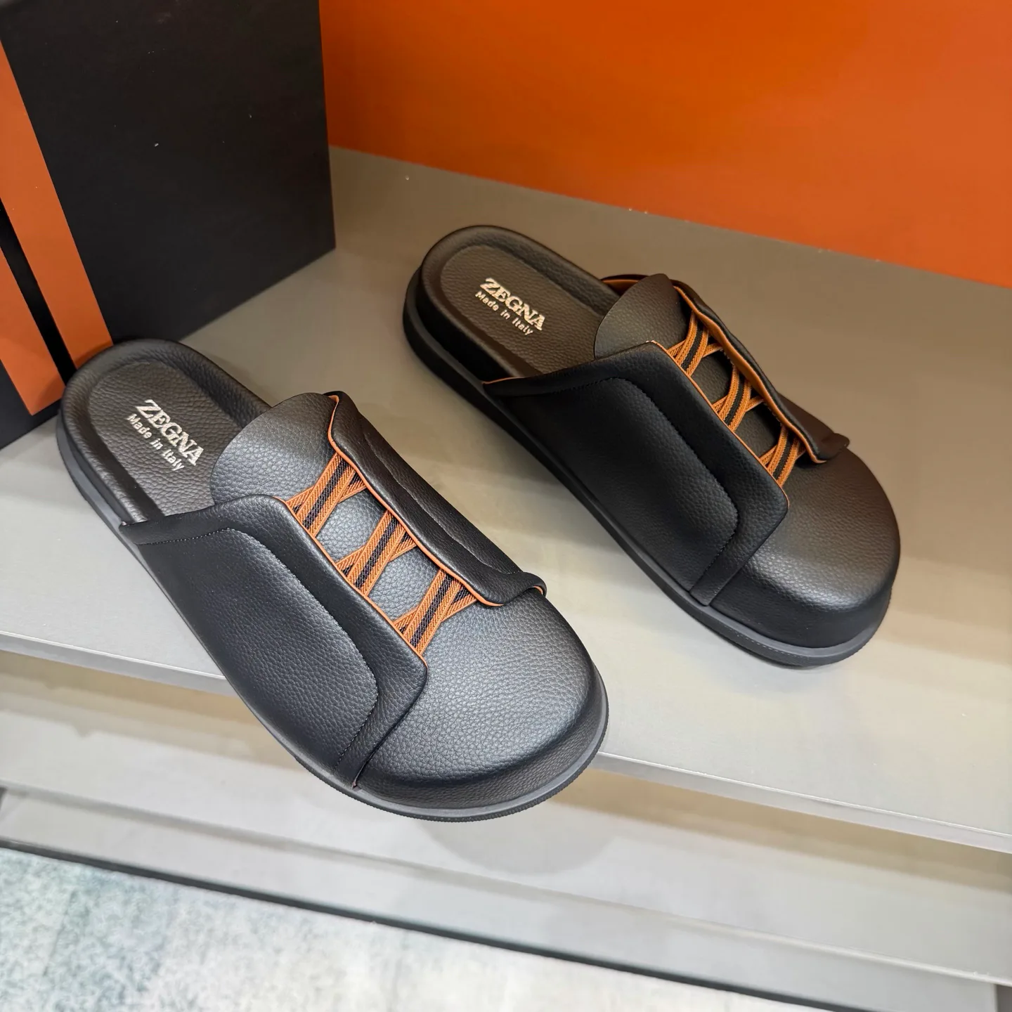 Шлепанцы Мужские Zegna 18385644