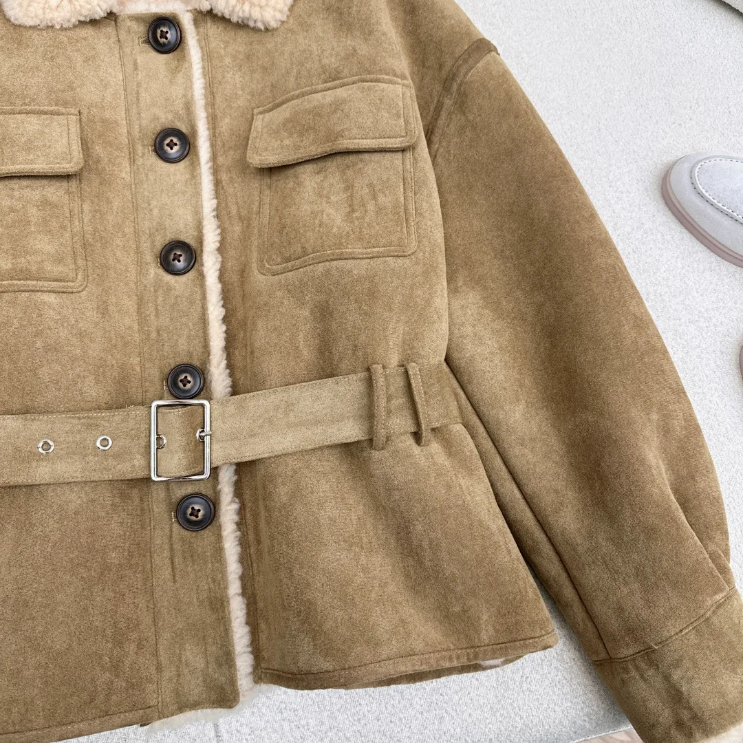 Кожаные Куртки И Дублёнки Женские Saint Laurent 548593