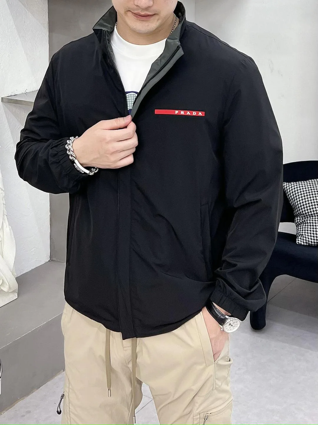 Куртки И Пуховики Мужские Prada 180683