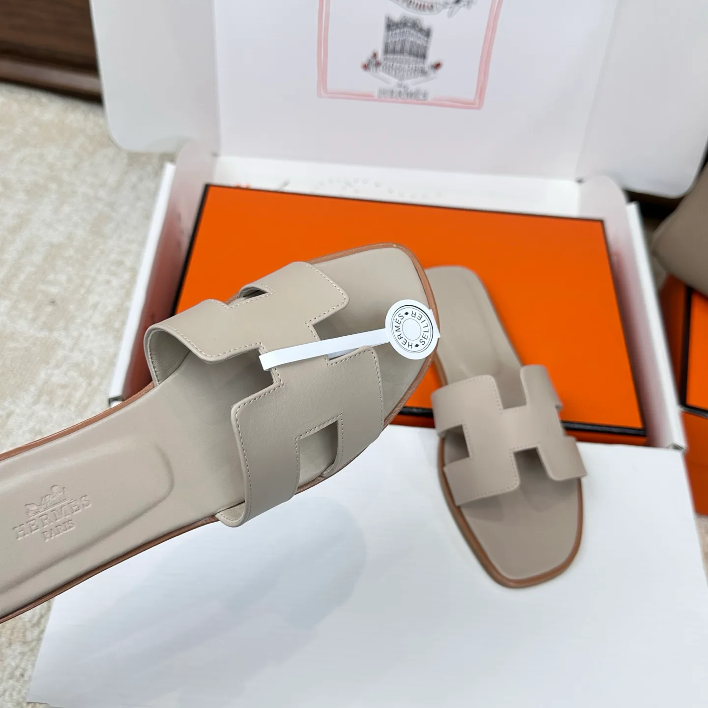 Шлепанцы Женские Hermes 3043263