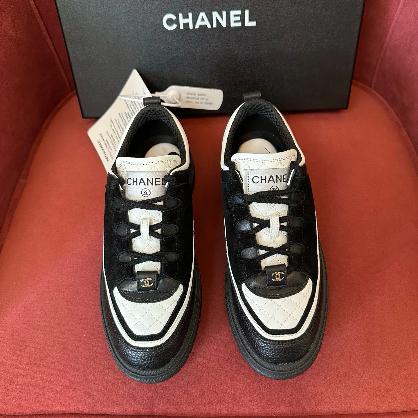 Кроссовки Женские Chanel 1248634