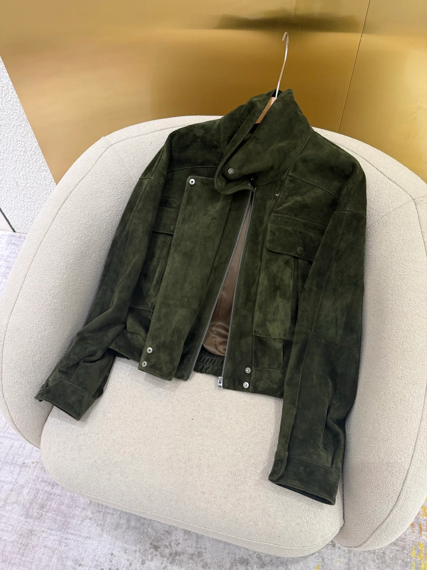 Кожаные Куртки И Дублёнки Женские Saint Laurent 11428939