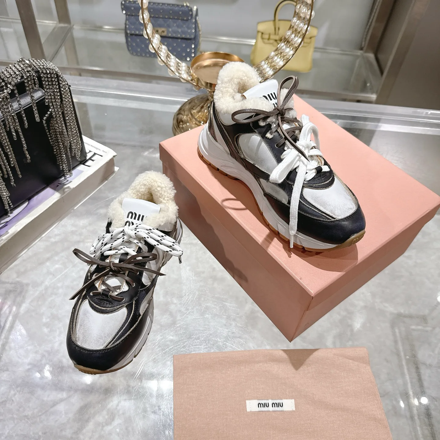 Кроссовки Женские Miu Miu 397963