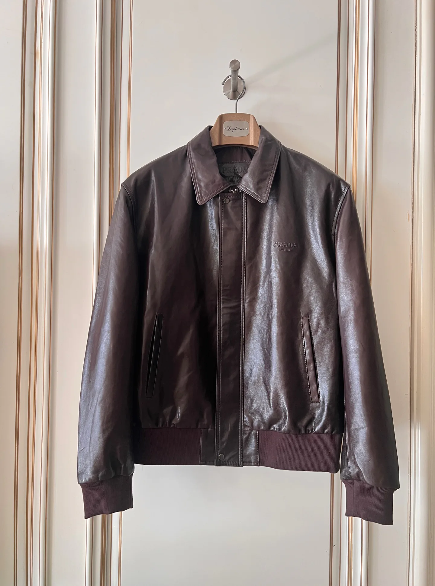 Кожаные Куртки И Дублёнки Женские Prada 18409020