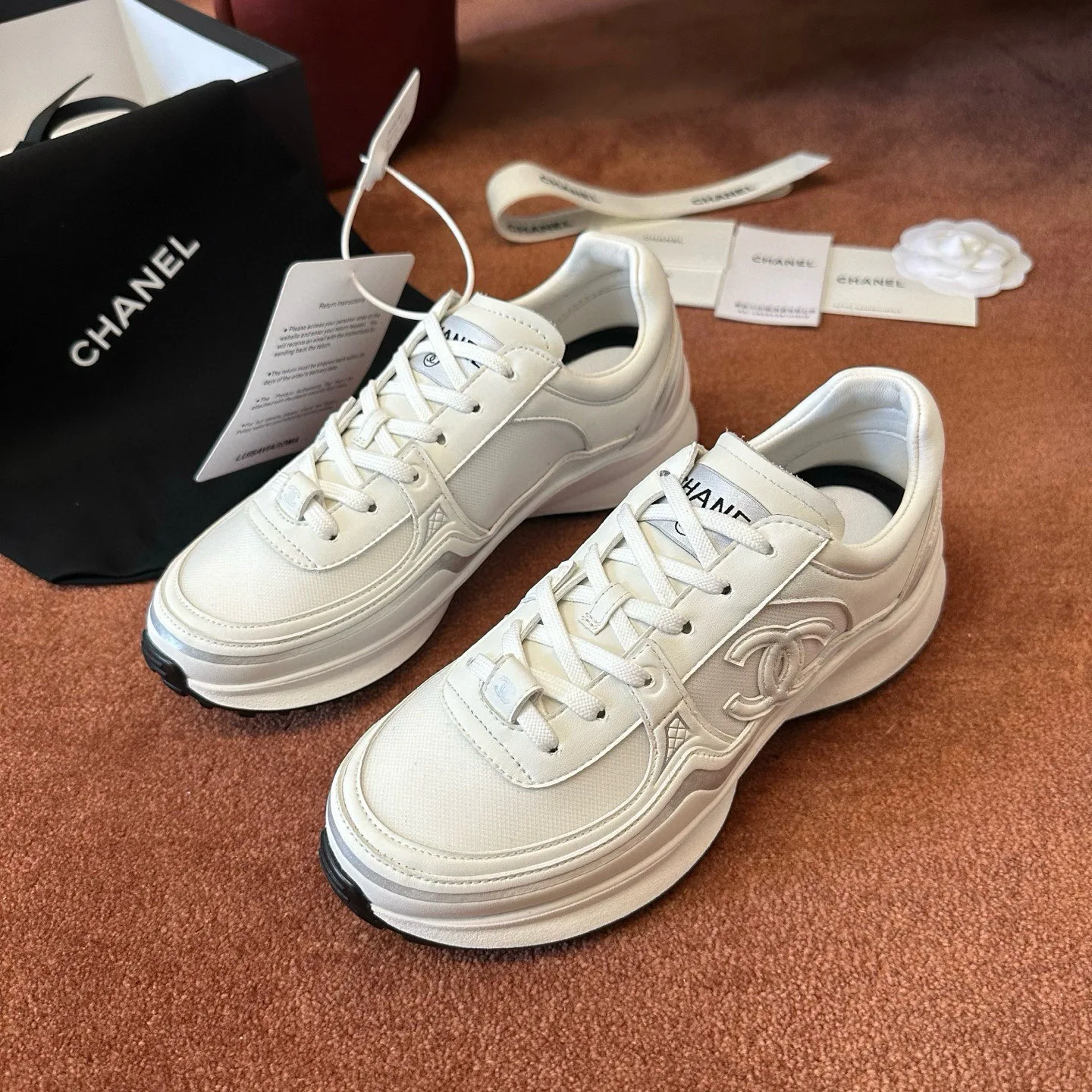 Кроссовки Женские Chanel 1248641