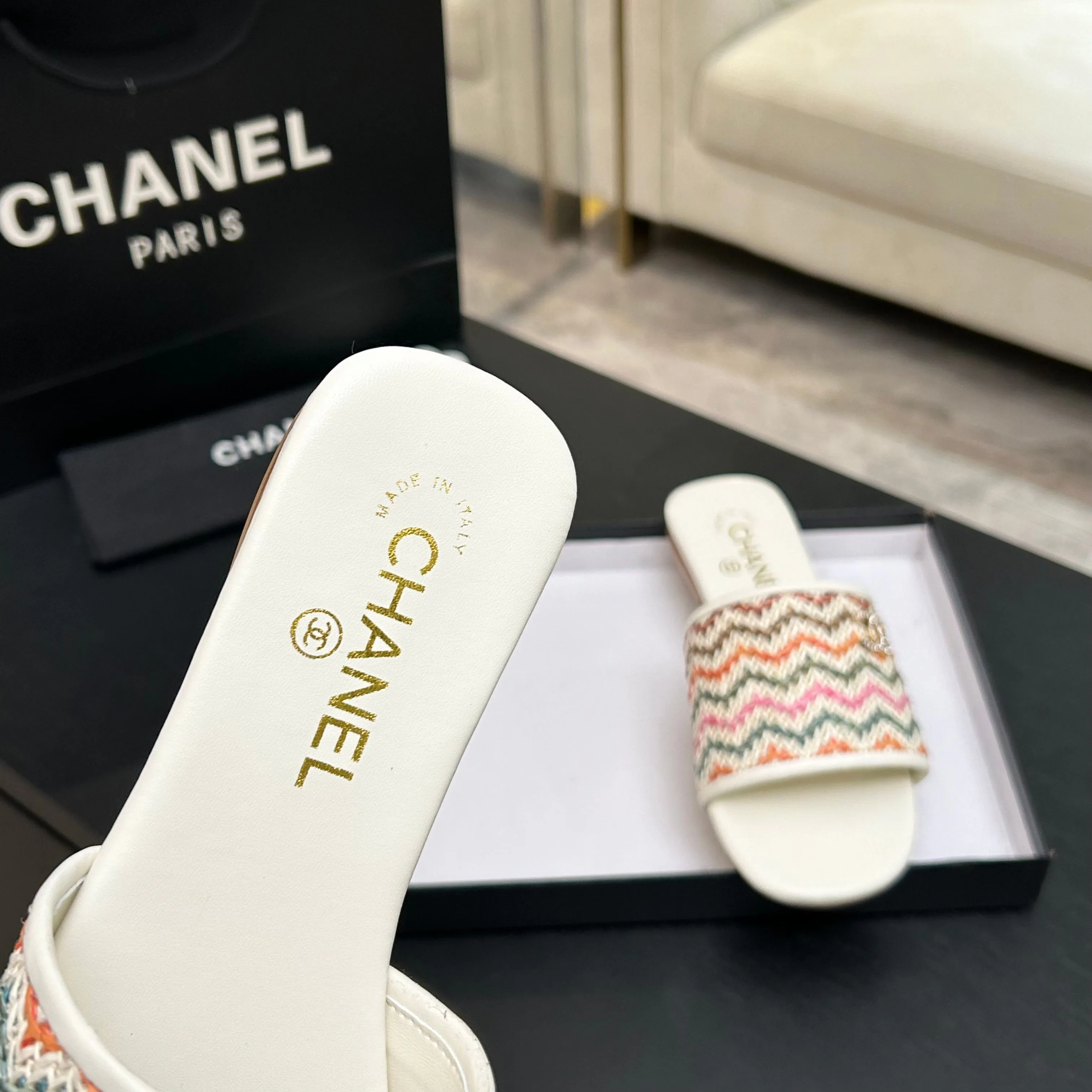 Шлепанцы Женские Chanel 10611367