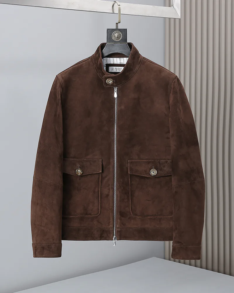 Кожаные Куртки И Дублёнки Мужские Brunello Cucinelli 12501001