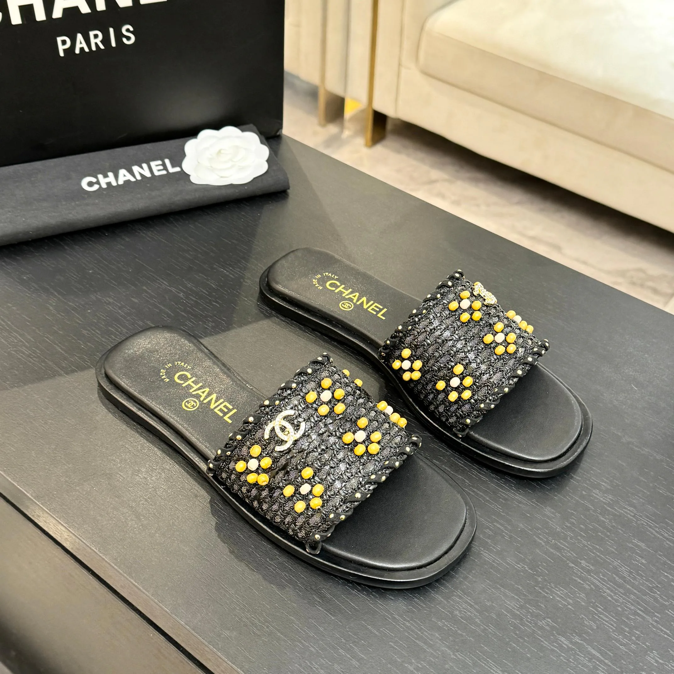 Шлепанцы Женские Chanel 10611363