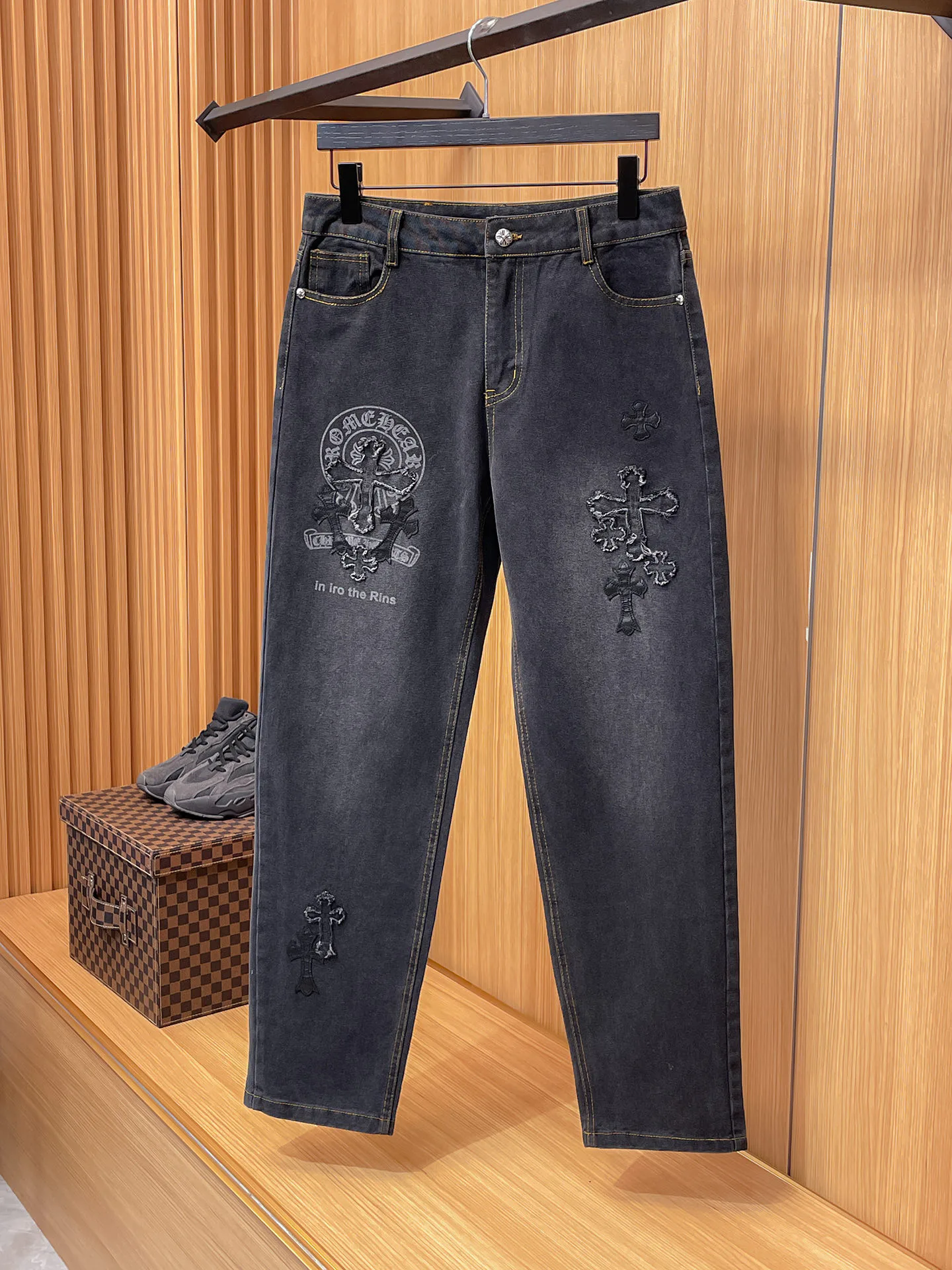 Джинсы Мужские Chrome Hearts 17037286