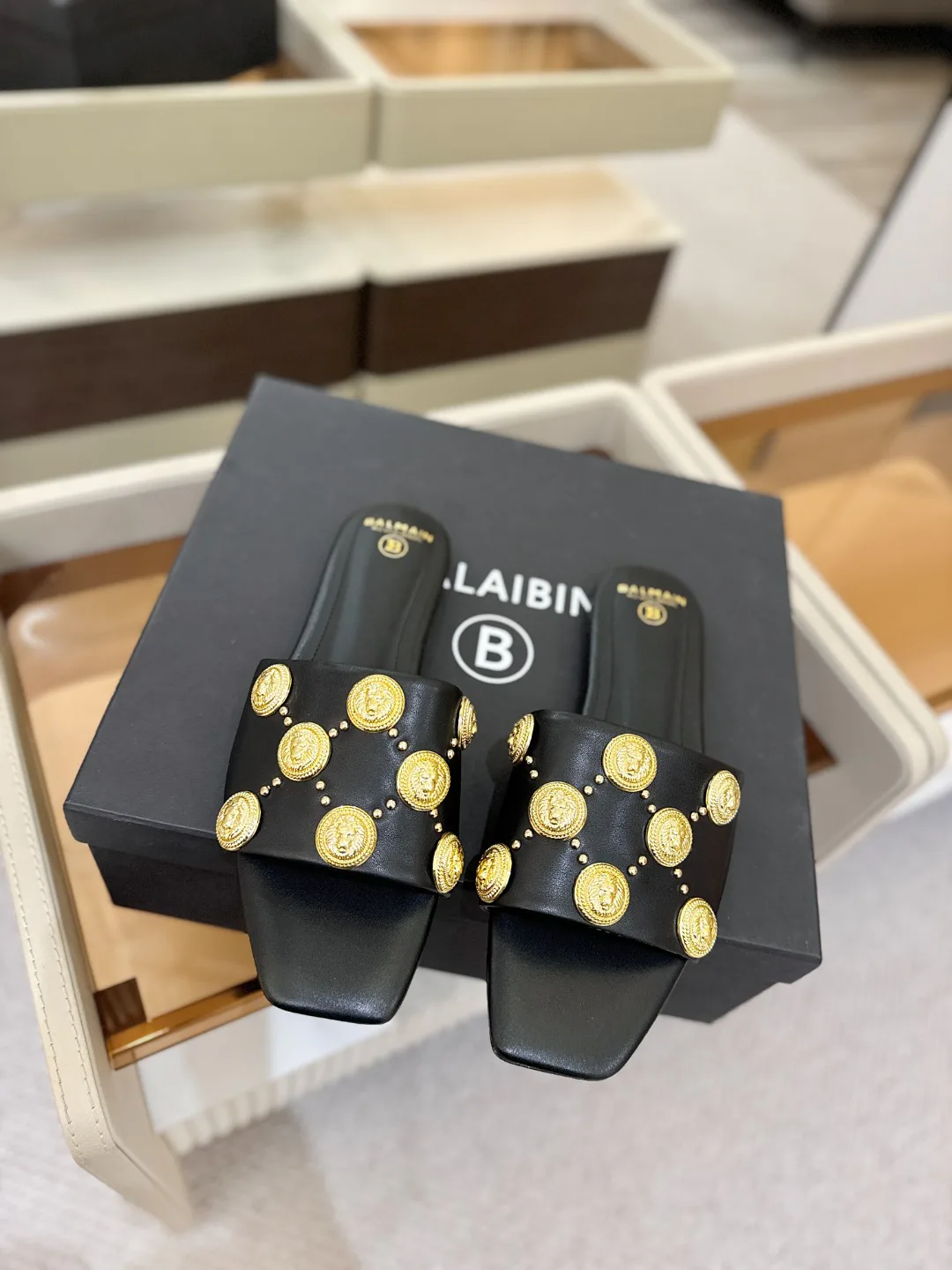 Шлепанцы Женские Balmain 841025