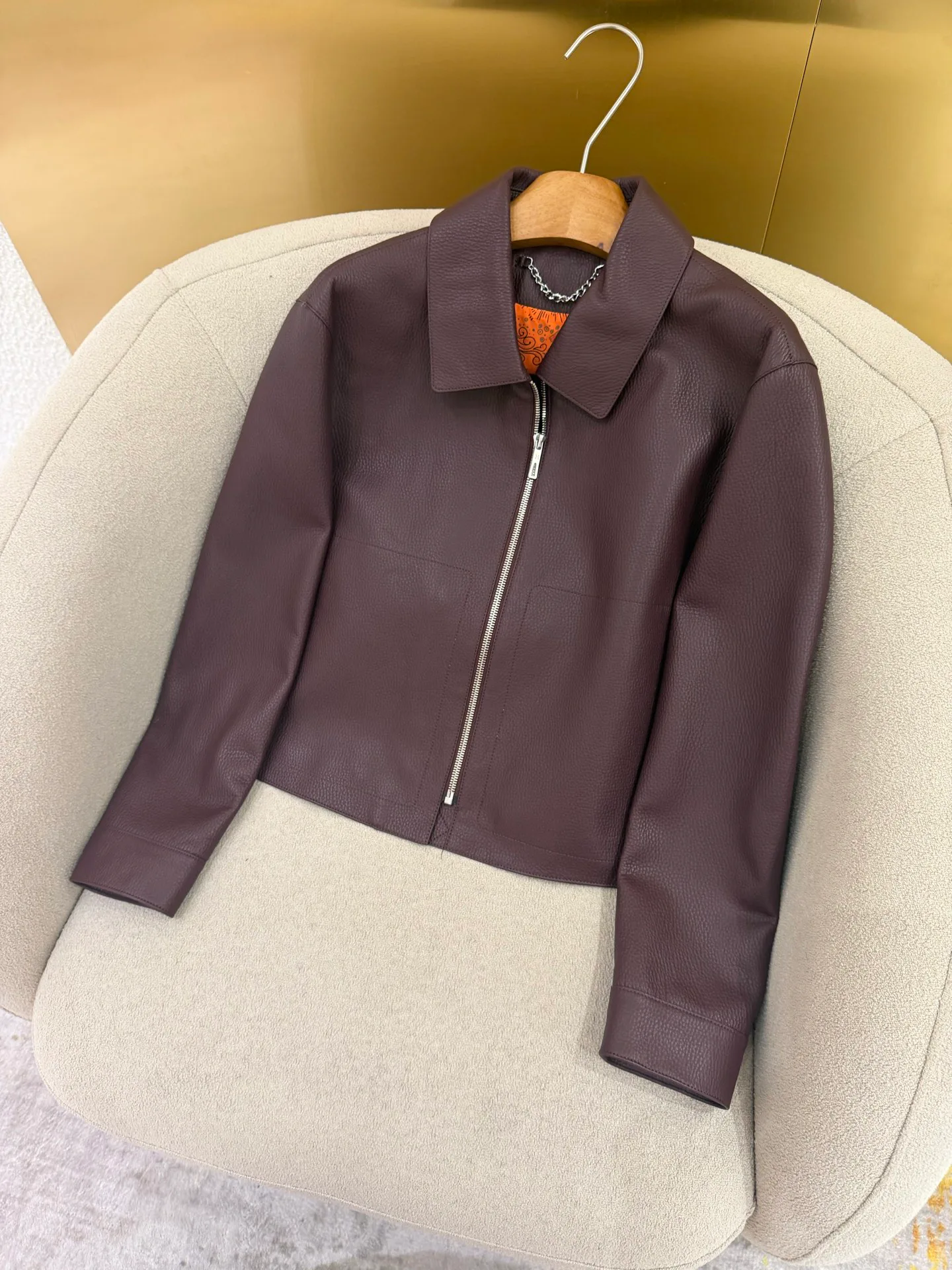 Кожаные Куртки И Дублёнки Женские Hermes 17802393
