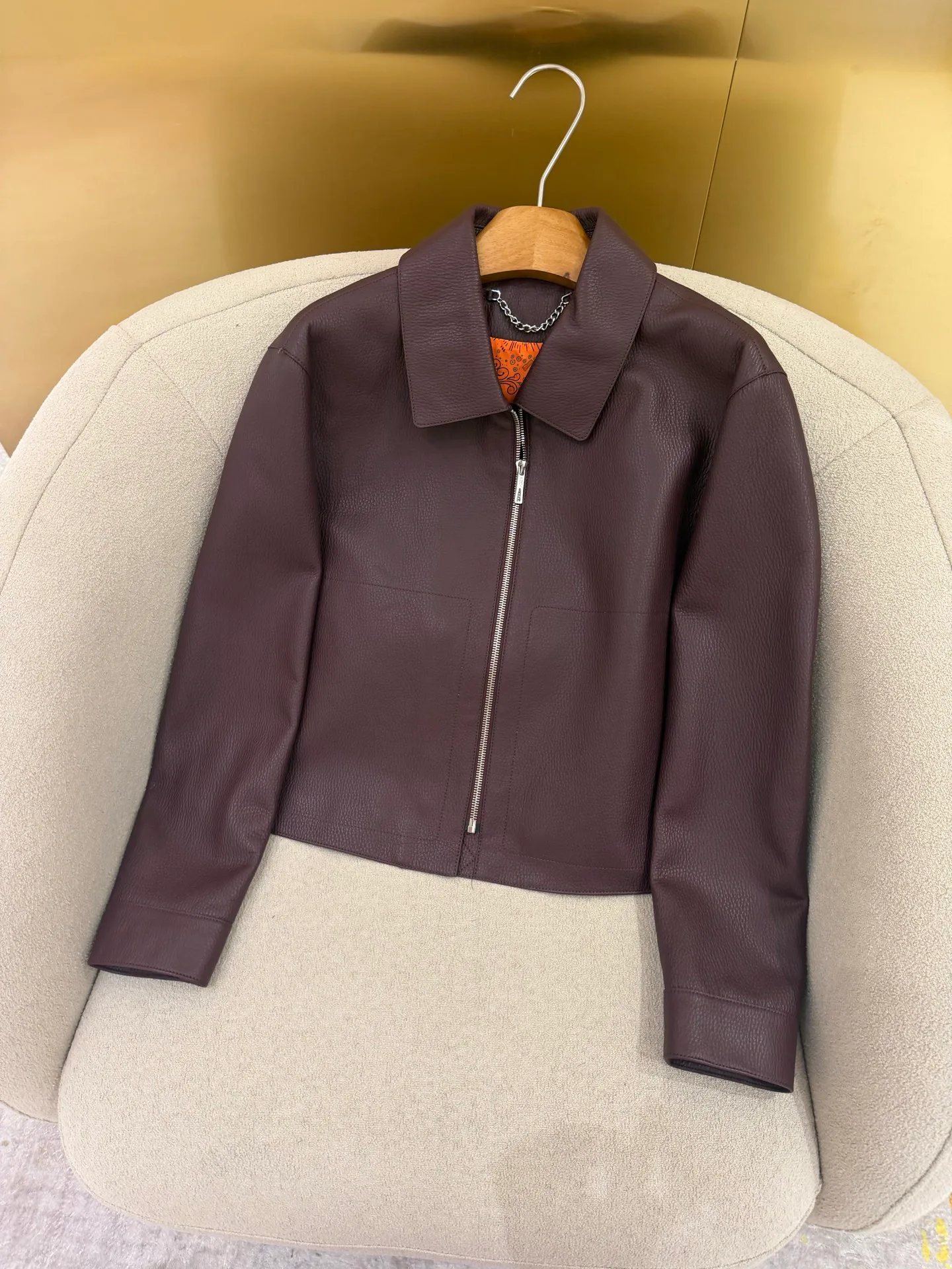Кожаные Куртки И Дублёнки Женские Hermes 17802393