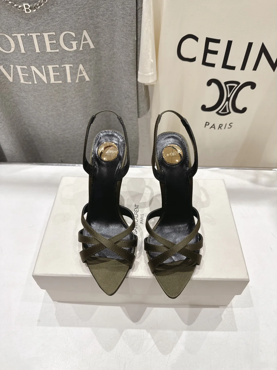 Босоножки Женские Saint Laurent 11623313
