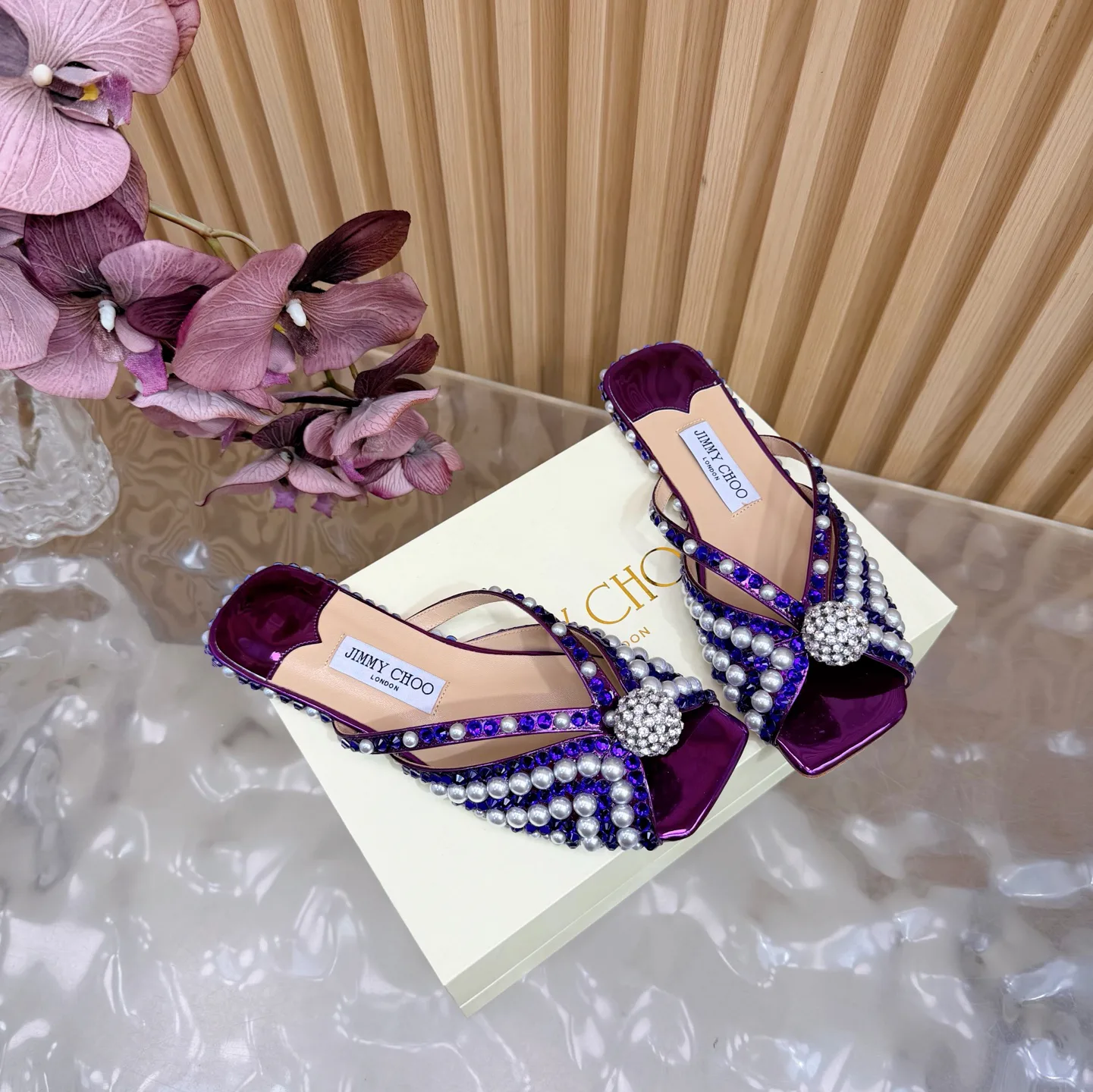 Шлепанцы Женские Jimmy Choo 629221