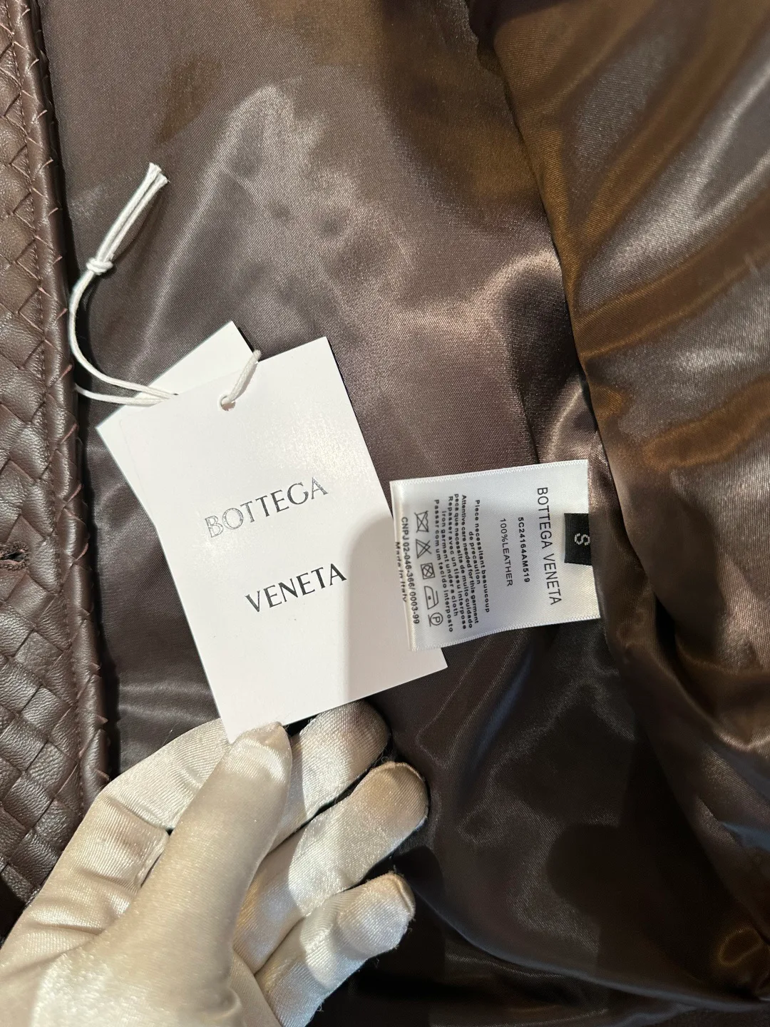 Кожаные Куртки И Дублёнки Женские Bottega Veneta 17598085
