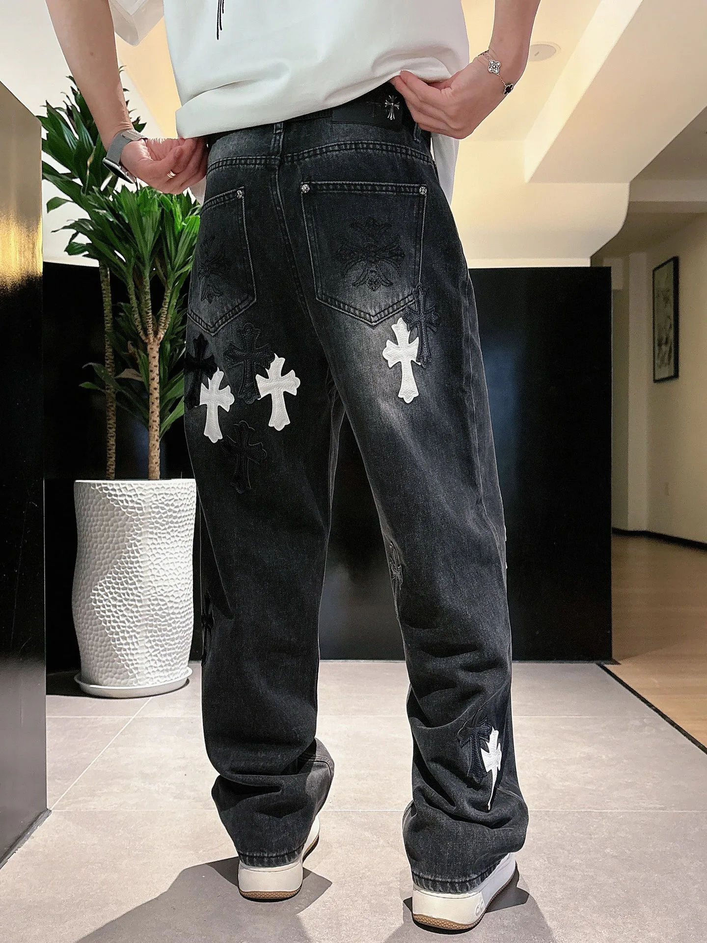 Джинсы Женские Chrome Hearts 11646890