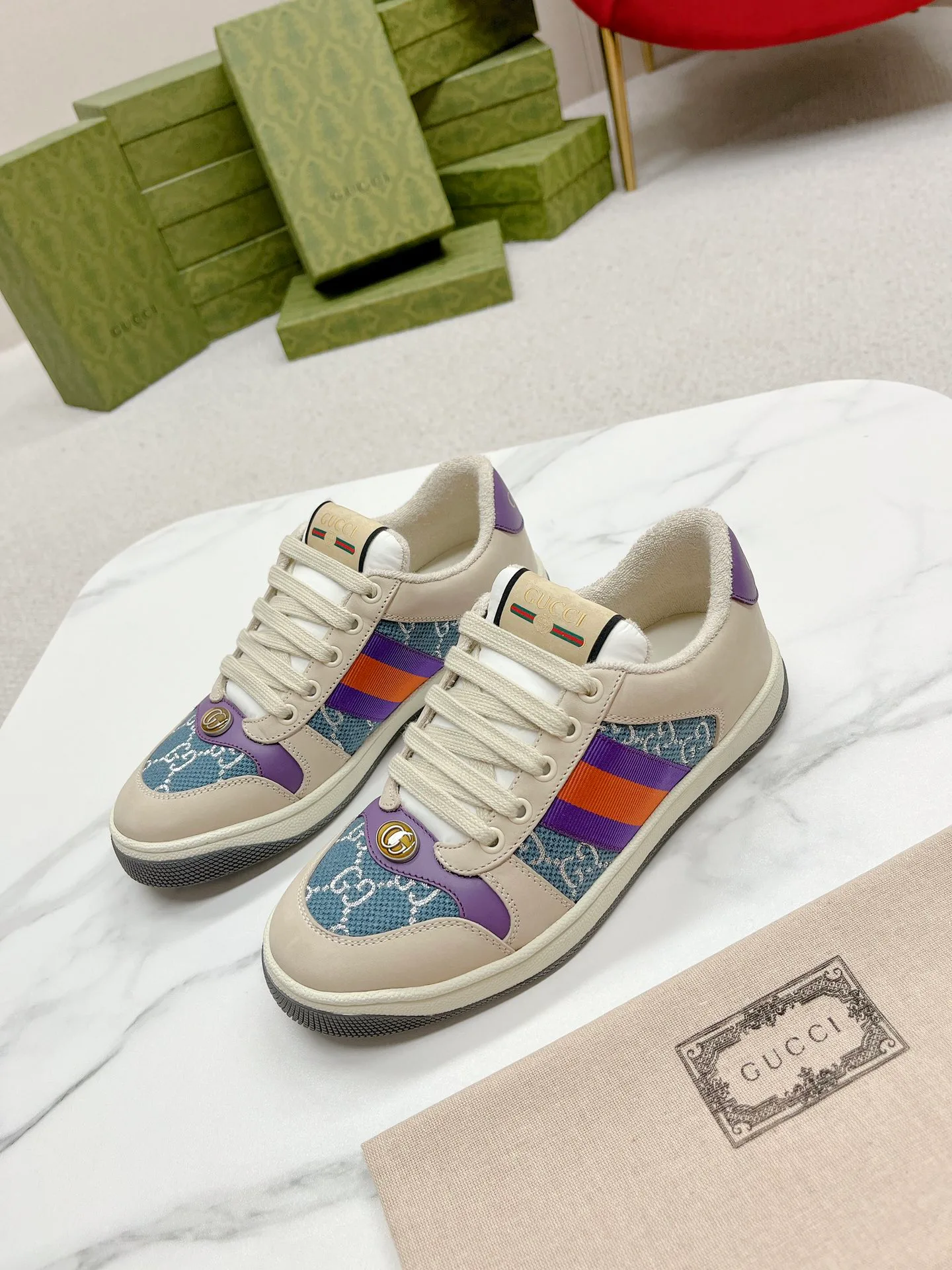 Кроссовки Женские Gucci 4784253