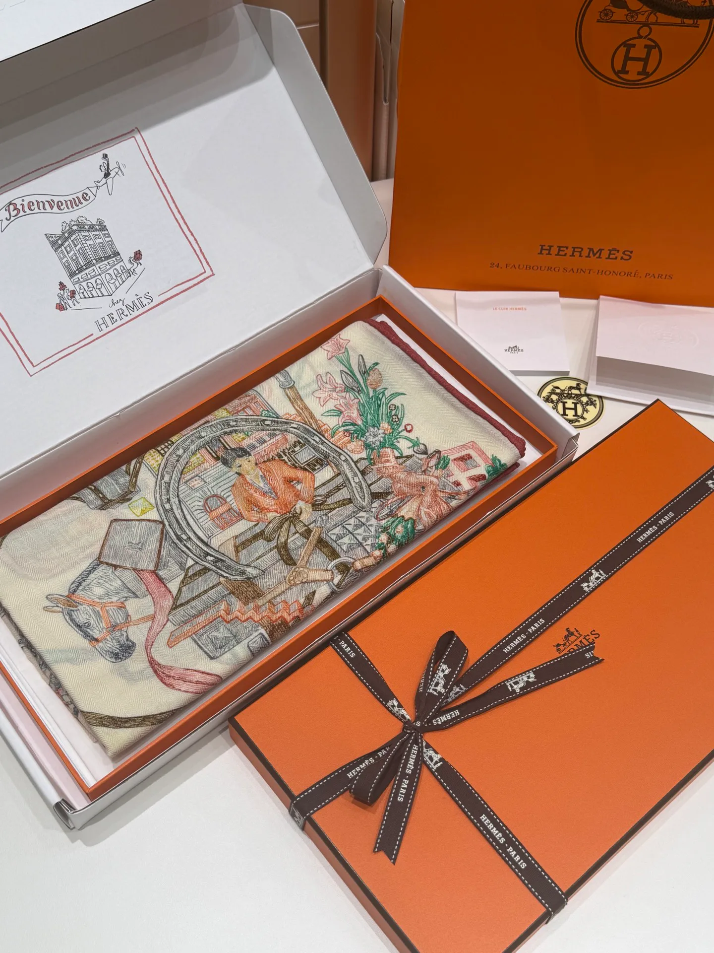 Шарфы Hermes 12326698