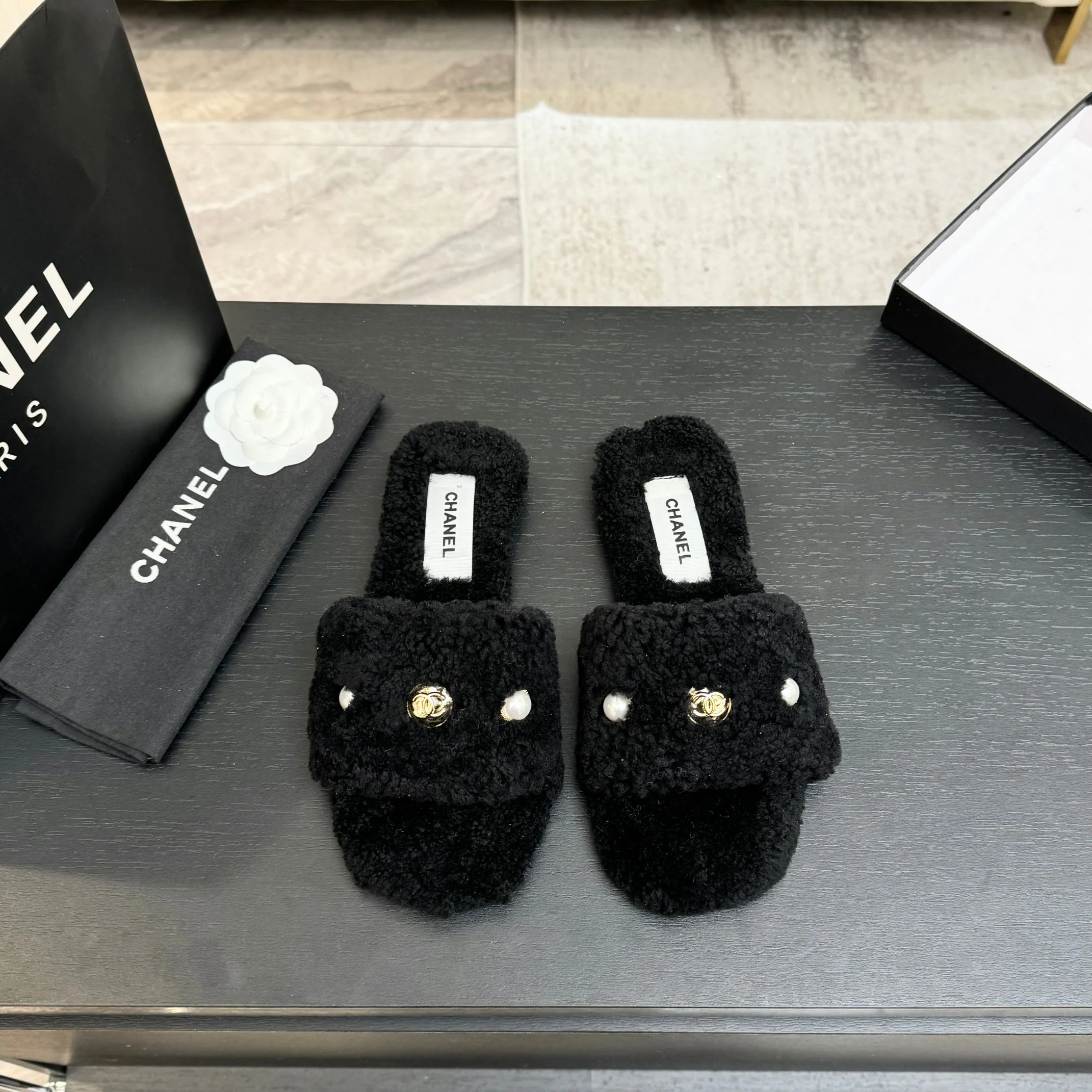 Тапочки Женские Chanel 462749