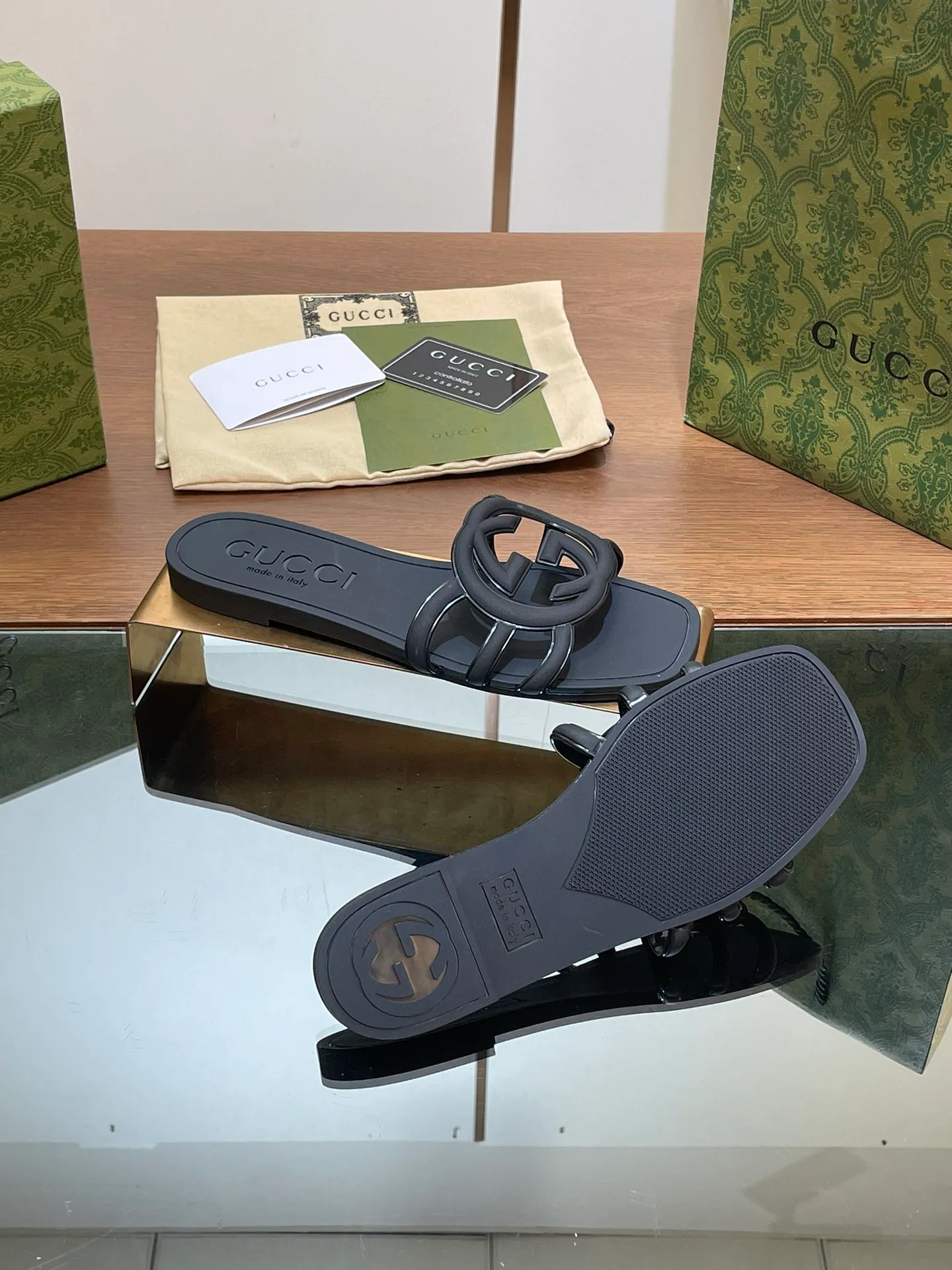 Шлепанцы Женские Gucci 15266